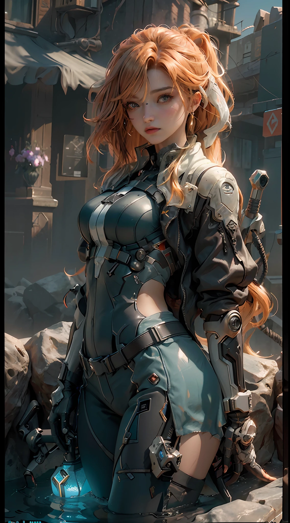 ((Best quality)), ((masterpiece)), (detailed:1.4), 3D, an image of a beautiful cyberpunk female,HDR (High Dynamic Range),Ray Tracing,NVIDIA RTX,Super-Resolution,Unreal 5,Subsurface scattering,PBR Texturing,Post-processing,Anisotropic Filtering,Depth-of-field,Maximum clarity and sharpness,Multi-layered textures,Albedo and Specular maps,Surface shading,Accurate simulation of light-material interaction,Perfect proportions,Octane Render,Two-tone lighting,Wide aperture,Low ISO,White balance,Rule of thirds,8K RAW,Masterpiece, best quality, (8k very detailed CG unit wallpaper) (best quality), (best illustration), (best shading) a golden sea wave, bright orange aol sunset through the wave, golden water drops flying, (:1. 6),
