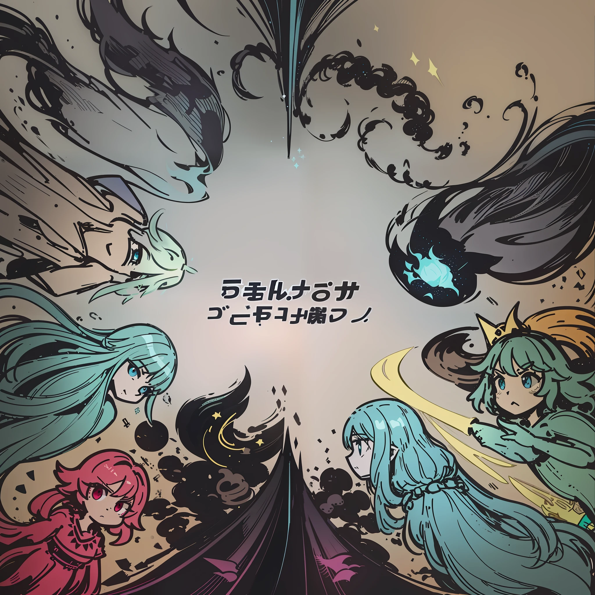 Master Picture Quality, flat illustration of a show, featuring characters from League of Legends, most of the heroes standing together for a group photo, in the style of Eiko Ojala, heroes in League of Legends, elegant brushstrokes, minimalism, kurt hutton, traditional animation, silver and black, figurative art with dreamy quality