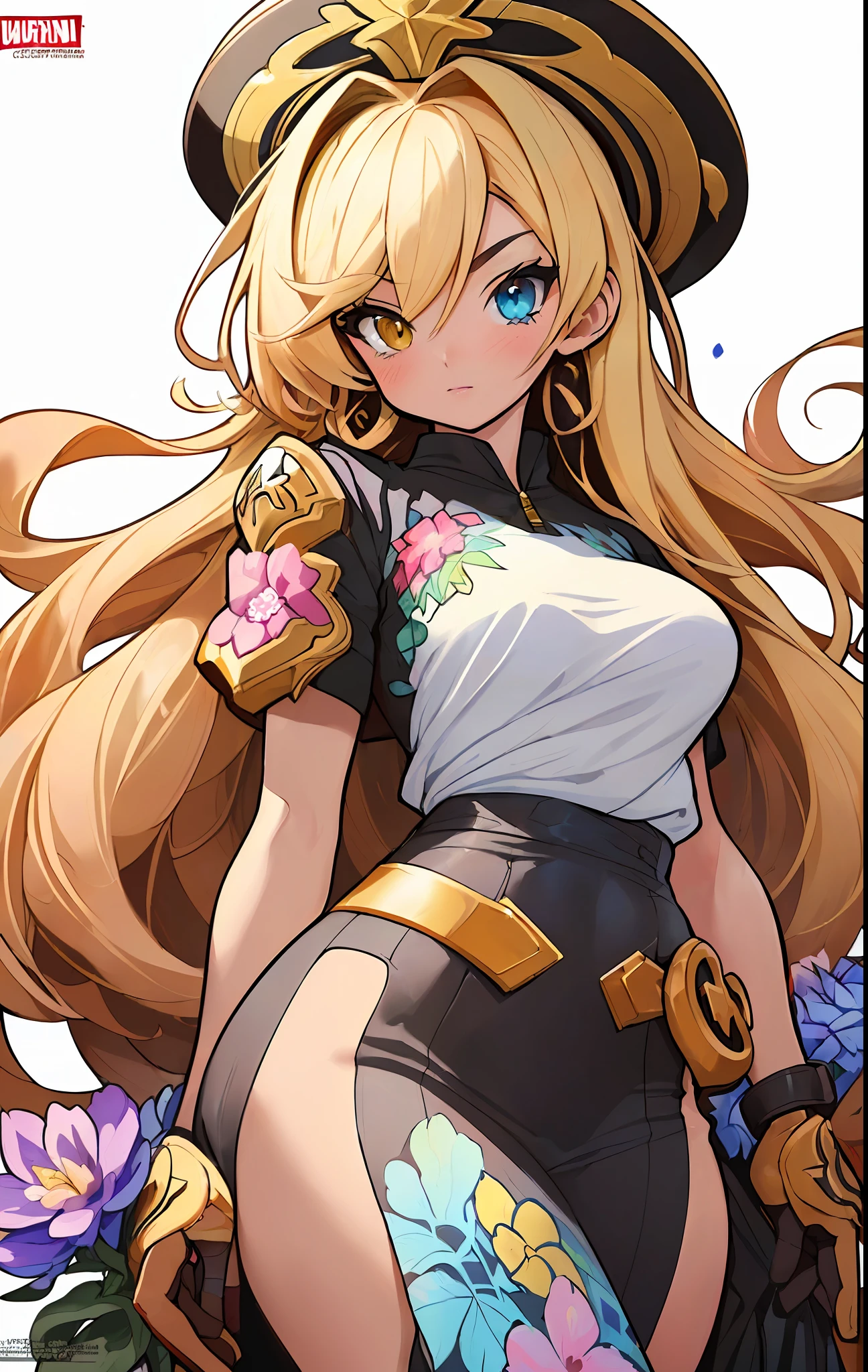 ((((espetacular))) ((heróico)) (((intenso))),background, misto-language_text, letras japonesas em graffit ,garotas, excelente iluminação, sidelighting, (), vhsKeeper,, estilo GUILTY GEAR -STRIVE perfeito ultimate (cor plana: 1.3), (magazine_cover: 1.4), (multicolored_background: 1.3), striped_background, card_background, :: estilo comix por joe madureira :: peças circulares de metais brancas coladas nos braços saindo brilho amarelo cintilante,beautiful woman with long hair ultra detailed, (beautiful and clear background:1.2),, fantastic paintings ,graffit style, flowers, olhos altamente detalhados , a t-shirt or dressed in a white blouse underneath, with both fists in a fighting position, and bracelets, fighting against an enemy, with long black hair , stained glass colored, out, vibrant, alphonse mucha style, fantastic paintings by joe madureira ,high quality, art,kelly brook beautiful woman with long blonde hair , freedom, soul, digital illustration, comic style, perfect anatomy, centered, approaching perfection, dynamic, highly detailed, watercolor painting, artstation, concept art, smooth, sharp focus, illustration, art by carne griffiths and wadim kashin,big breast,alone anime girl with a medium lenght pose and cute clothes, short pastel blonde hair , heterochromia, perfect anatomy