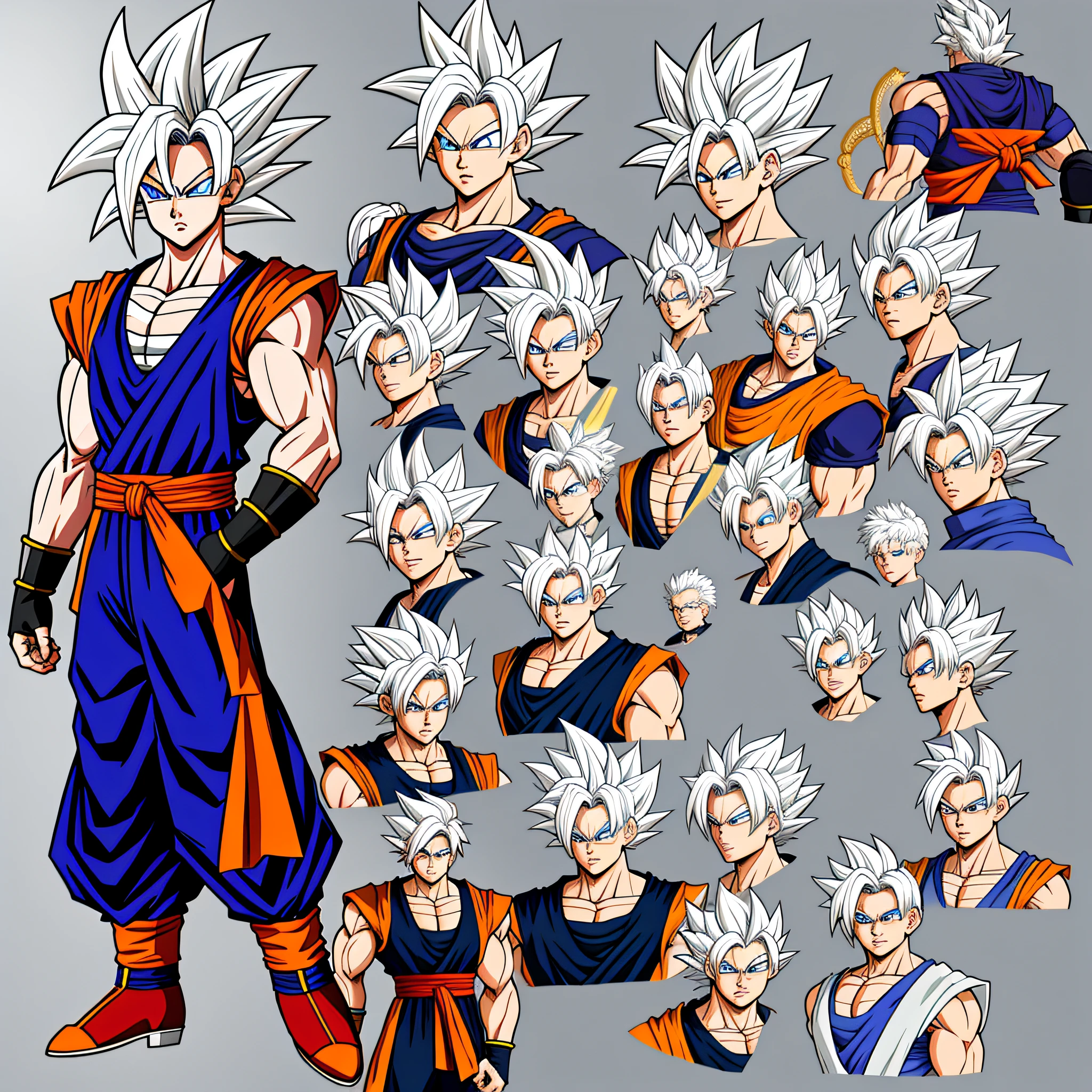 Create a human male character, from dragon ball z