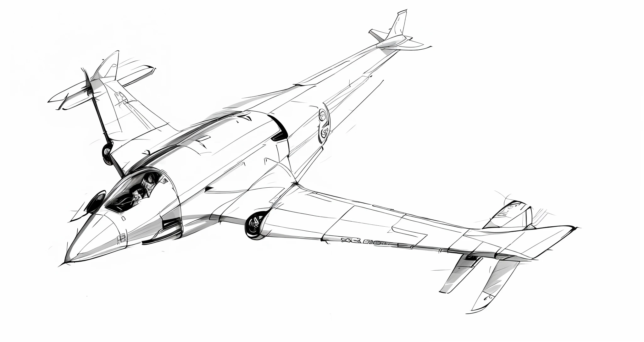 airplane sketch, hand drawn style, car sketch, concept sketch, enhanced details, concept map, concept art sketch, airplane, aerodynamic imposition, white background