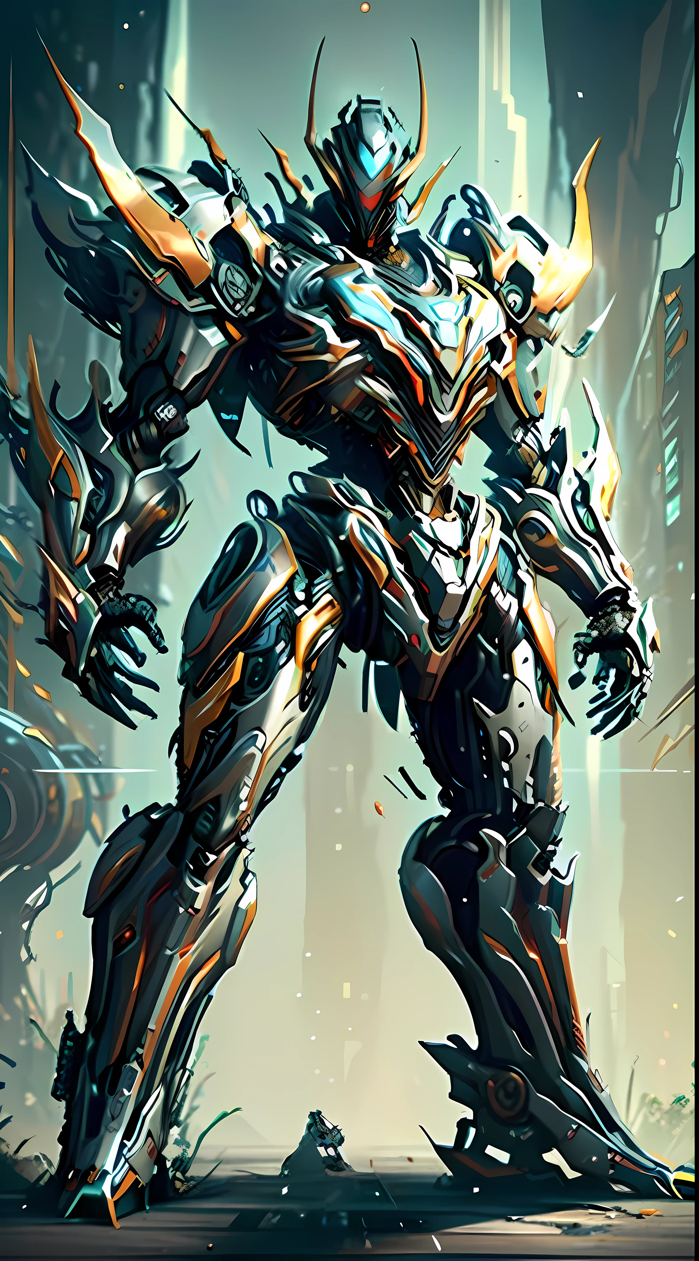 8K HD, the best picture quality, clear picture, amazing details, huge mecha design, realistic robot facial expressions, domineering mecha appearance, unique style, colorful, a war-scarred robot, a mecha holding a weapon, a very small tank next to it, full body photo
