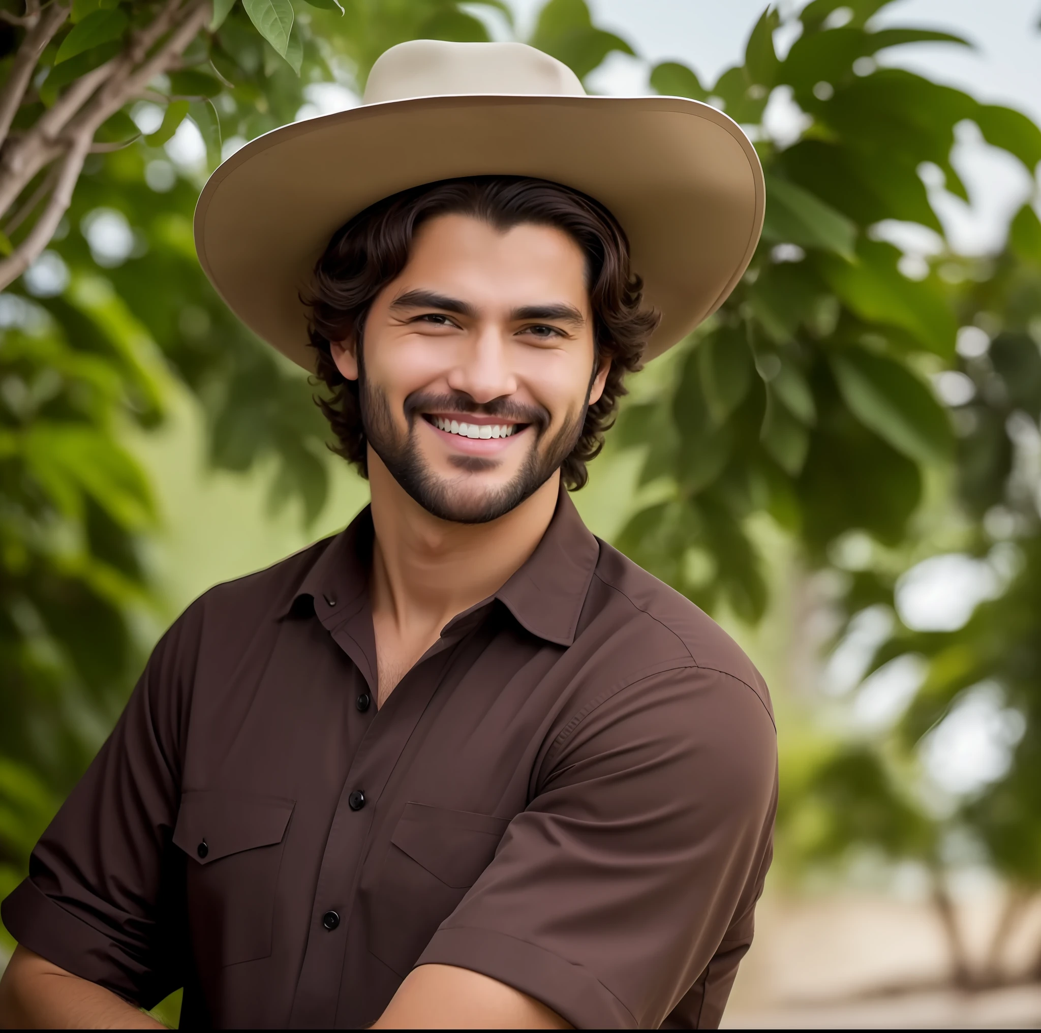 Complete photo with elements that fit the man's body and the present scenario.