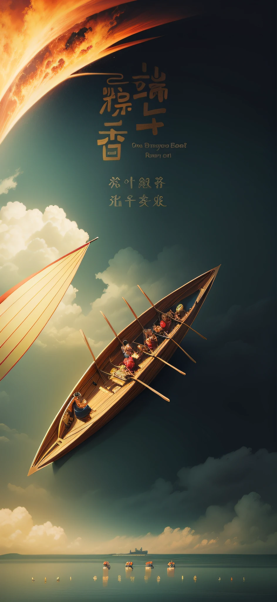 poster, Dragon Boat Festival, landscape, --auto --s2