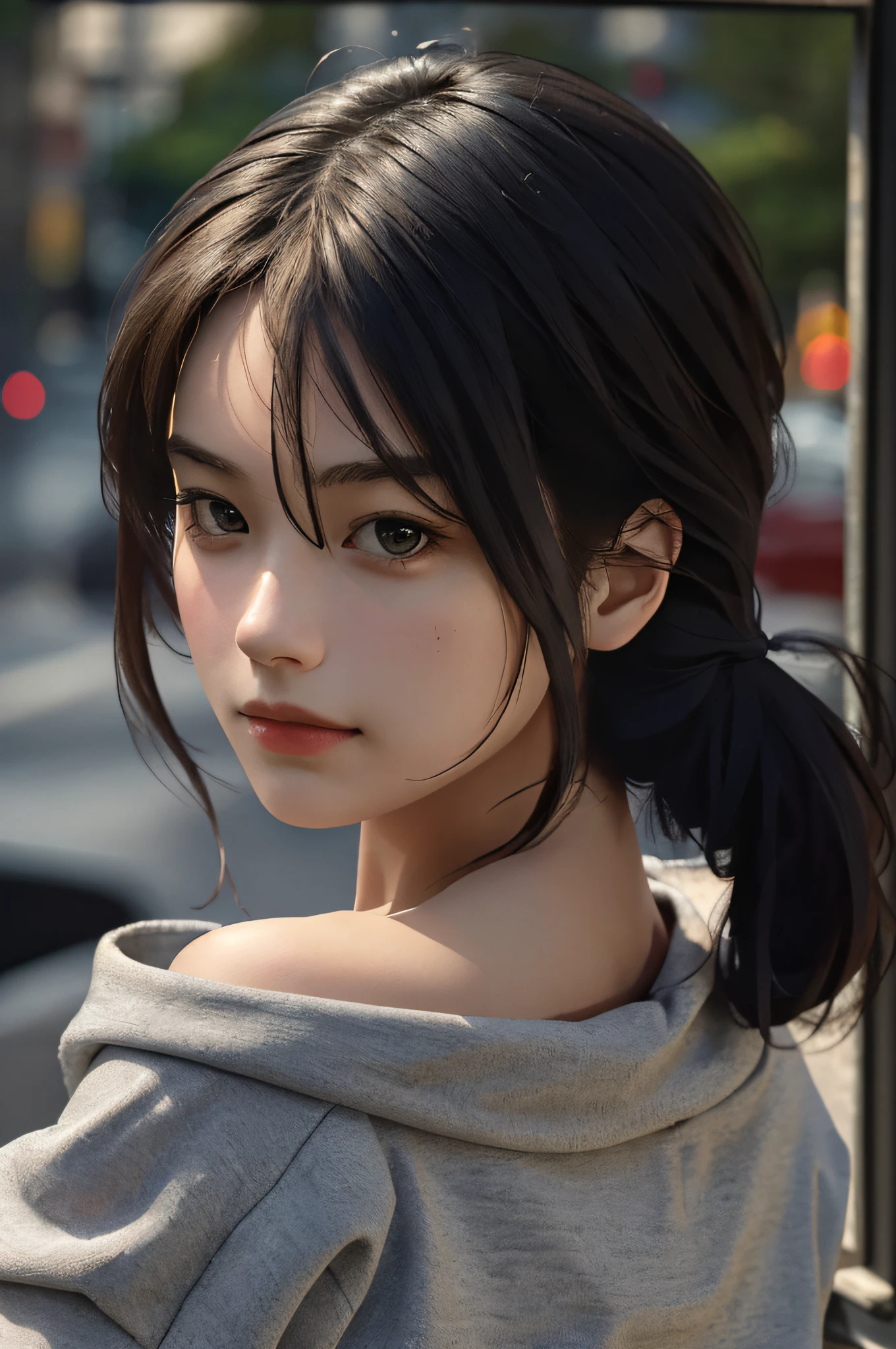Best quality,masterpiece,ultra high res,(photorealistic:1.4),1girl,shoulder,charming,Looking at the camera,