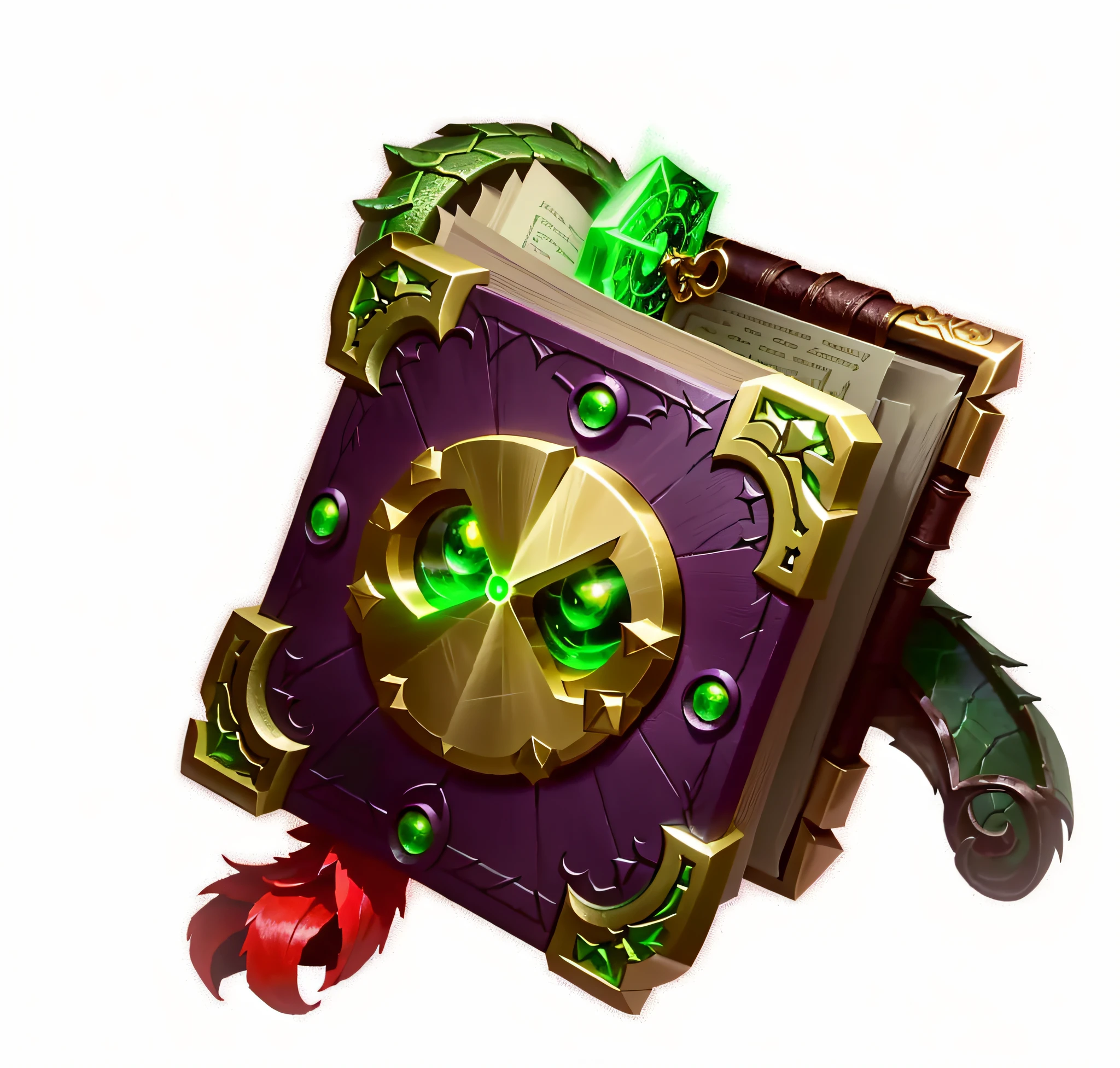 a close up of a book with a green eye and a green dragon, floating spellbook, grimoire, spell book, hearthstone weapon art, lost grimoire, magic book, ability image, holding spell book, holding grimoire, fantasy game spell symbol, tome, fantasy game spell icon, world of warcraft spell icon, league of legends inventory item