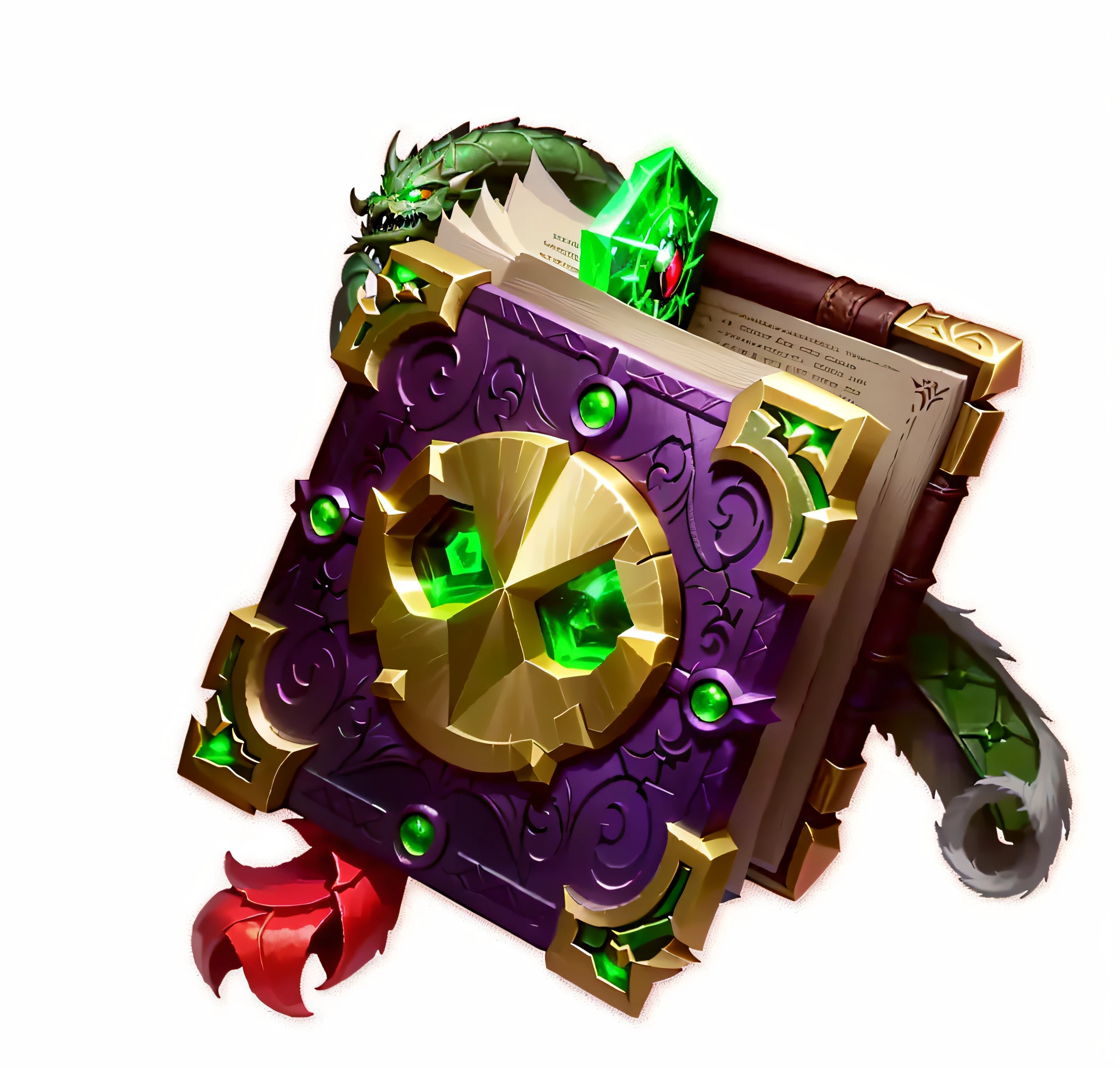 a close up of a book with a green eye and a green dragon, floating spellbook, grimoire, spell book, hearthstone weapon art, lost grimoire, magic book, ability image, holding spell book, holding grimoire, fantasy game spell symbol, tome, fantasy game spell icon, world of warcraft spell icon, league of legends inventory item