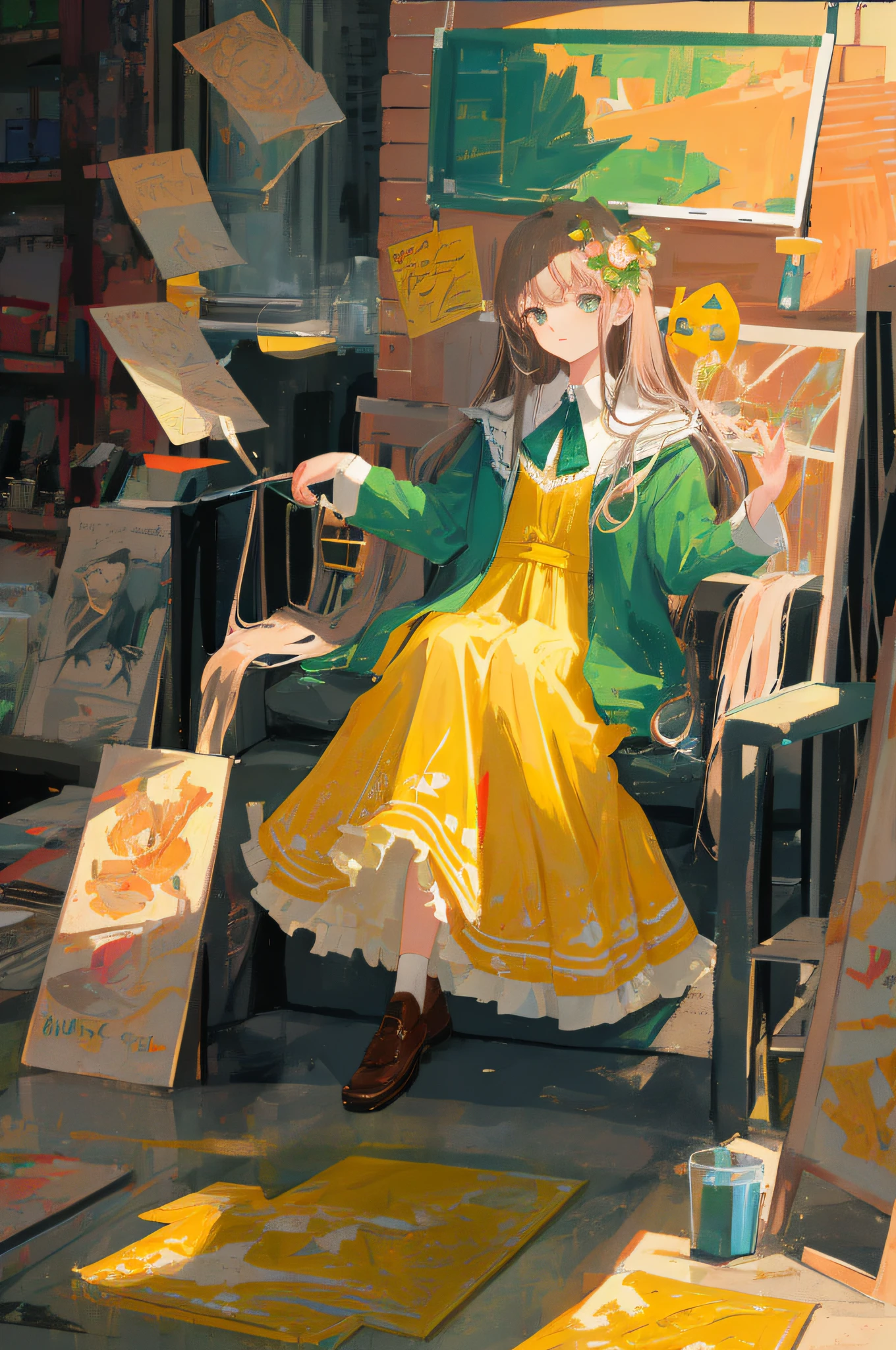 High resolution, original, very detailed wallpapers, looking at the viewer, 1girl, solo, portrait, masterpiece, the best quality
