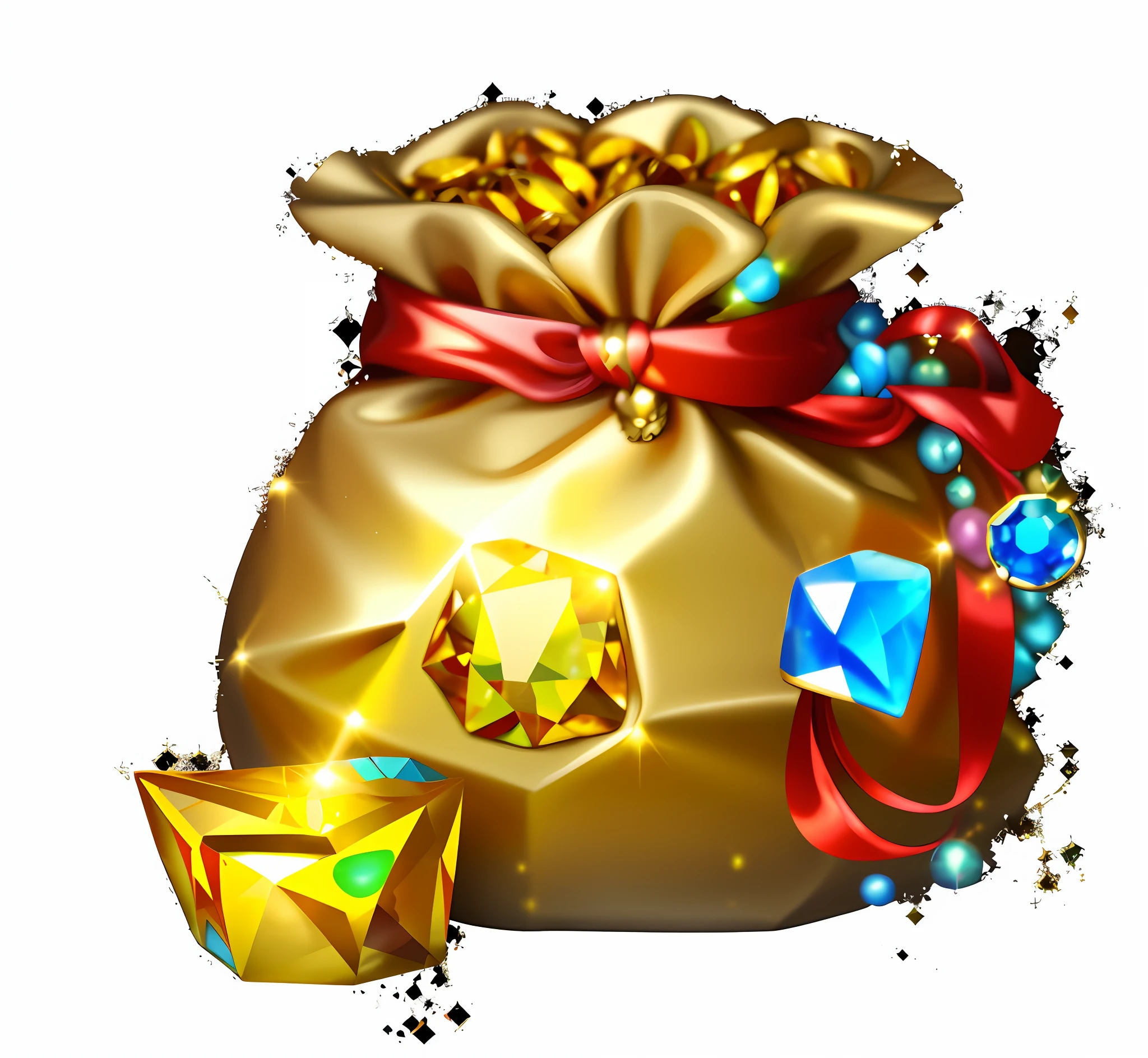 there is a bag of gold and a bag of diamonds, gold and gems, gems and gold, golden jewels, gold and treasure, treasure background, jeweled, treasures of gold, shiny jewels, treasure, realistic gold, luxury item showcase, jewels, gold noble, treasure artifact, shiny gems, unknown, gemstones and treasures, precious gems, many treasures