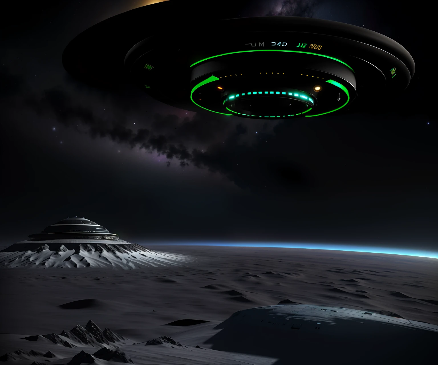 Ufo 3D project four viewports