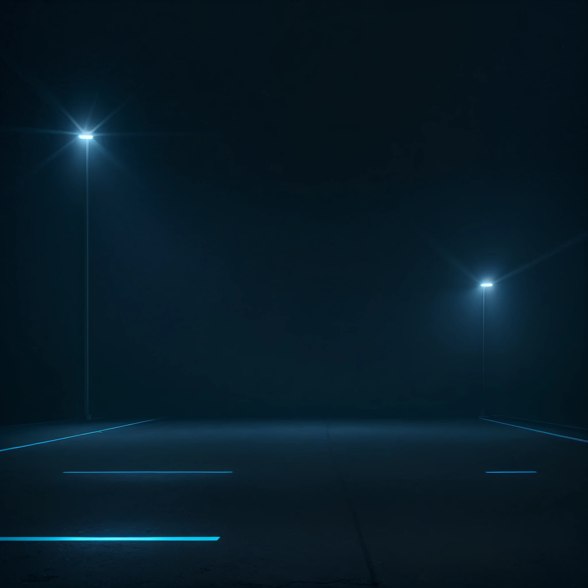A dark empty street, dark blue background, an empty dark scene, neon light, spotlights The asphalt floor and studio room with smoke float up the interior texture. night --auto --s2