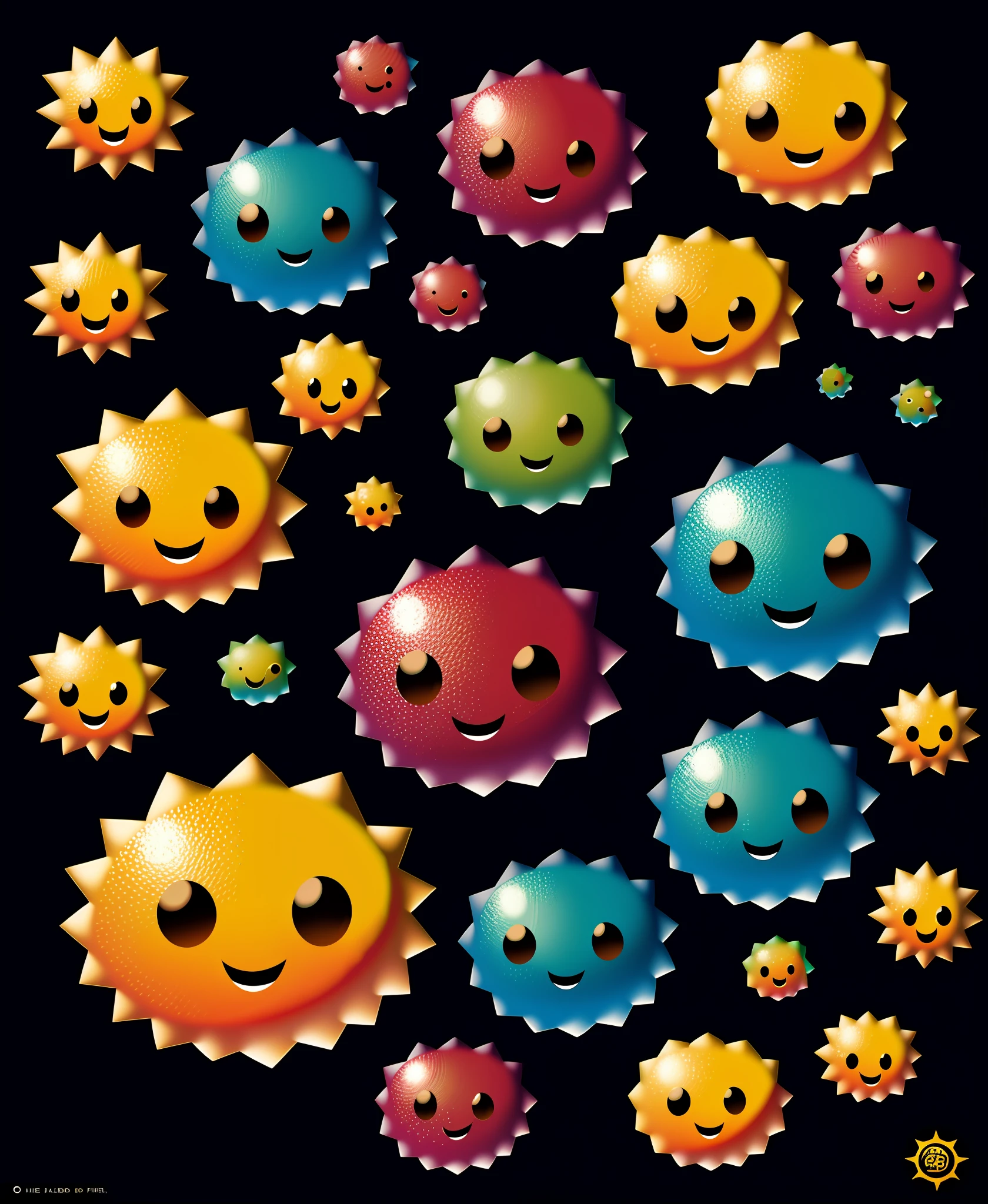 Alien cheese puffs, concept art, in the style of Leonardo Devine