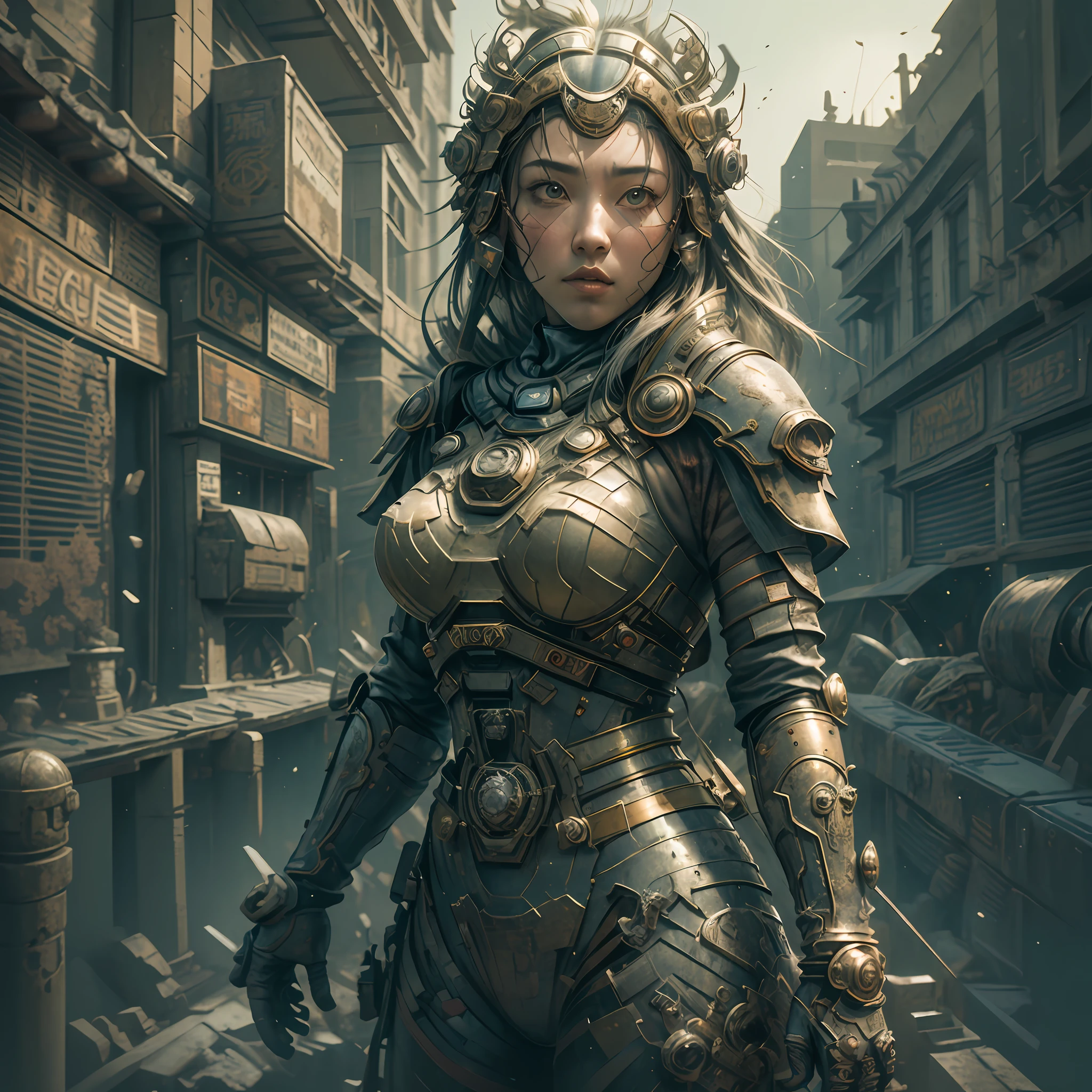 ((Best quality)), ((masterpiece)), (detailed:1.4), 3D, an image of a beautiful cyberpunk female,HDR (High Dynamic Range),Ray Tracing,NVIDIA RTX,Super-Resolution,Unreal 5,Subsurface scattering,PBR Texturing,Post-processing,Anisotropic Filtering,Depth-of-field,Maximum clarity and sharpness,Multi-layered textures,Albedo and Specular maps,Surface shading,Accurate simulation of light-material interaction,Perfect proportions,Octane Render,Two-tone lighting,Wide aperture,Low ISO,White balance,Rule of thirds,8K RAW, --auto --s2