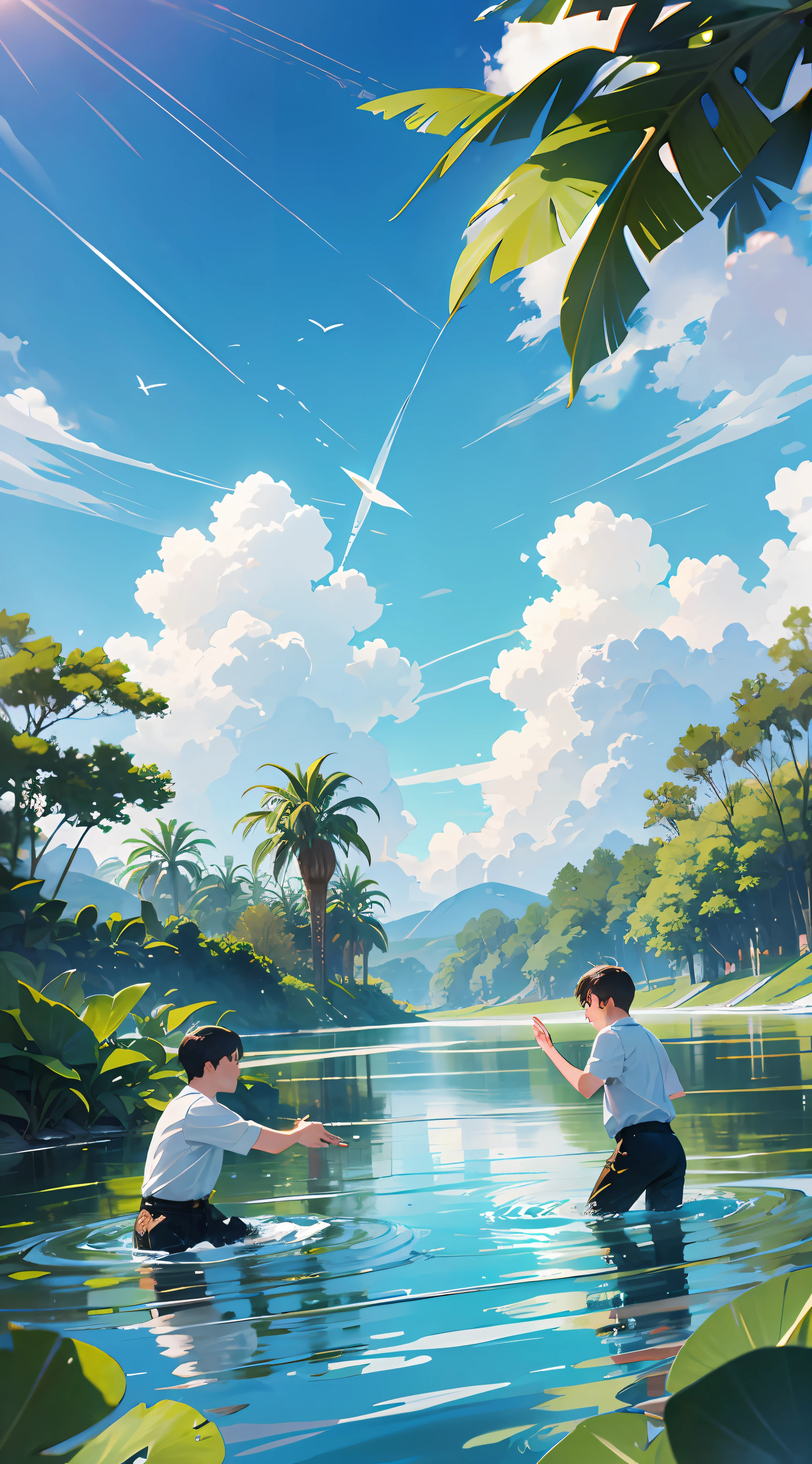 Remove the leaves and correct the sun