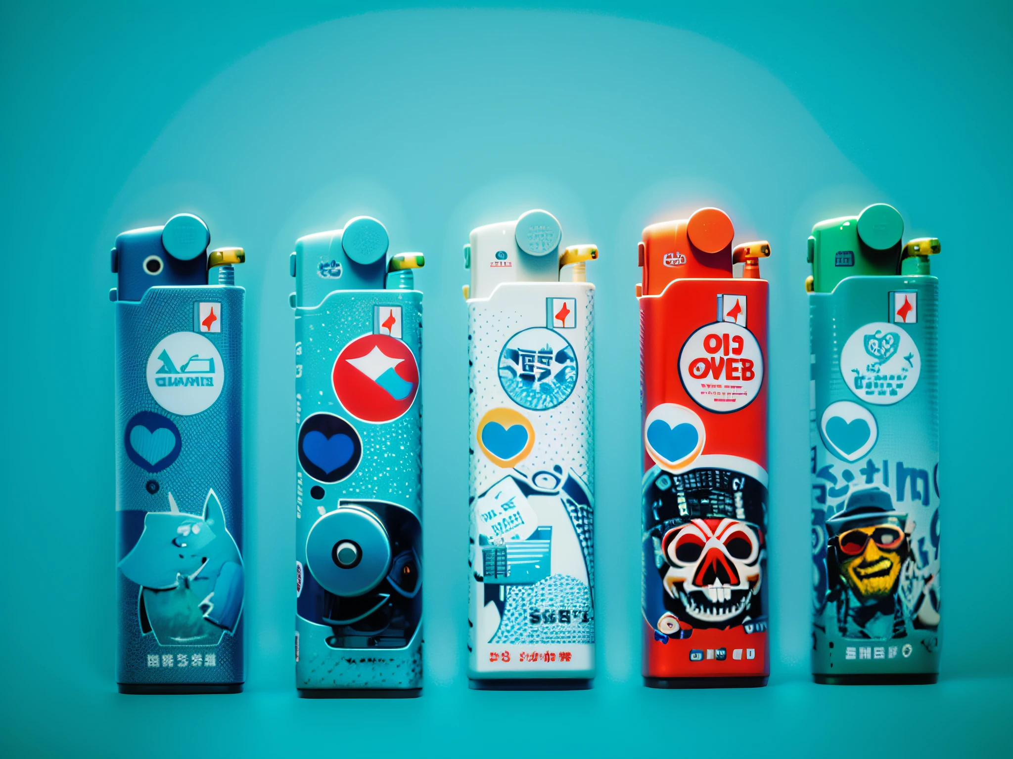 Product picture of a lighter, realistic, cool,