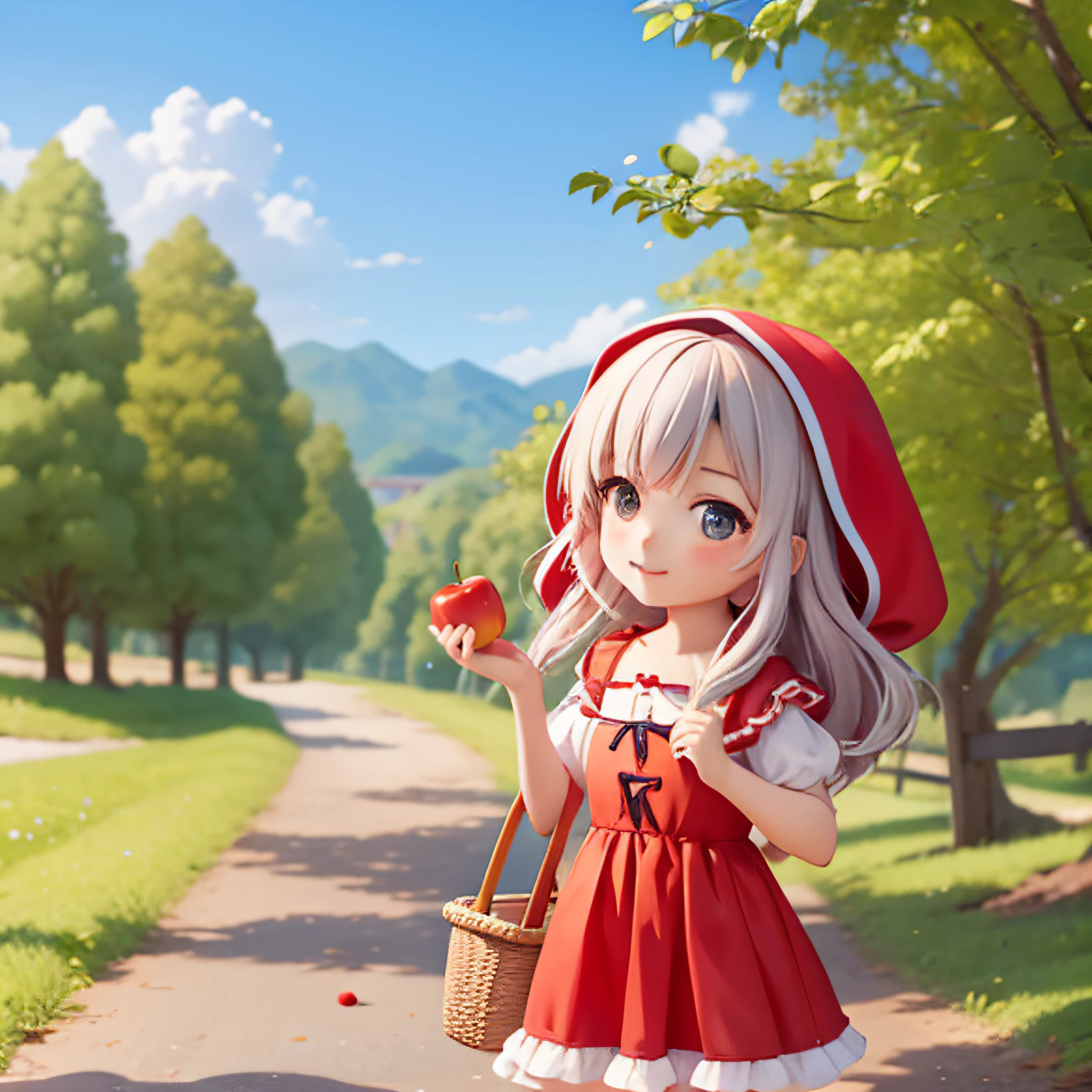 Apple in hand
