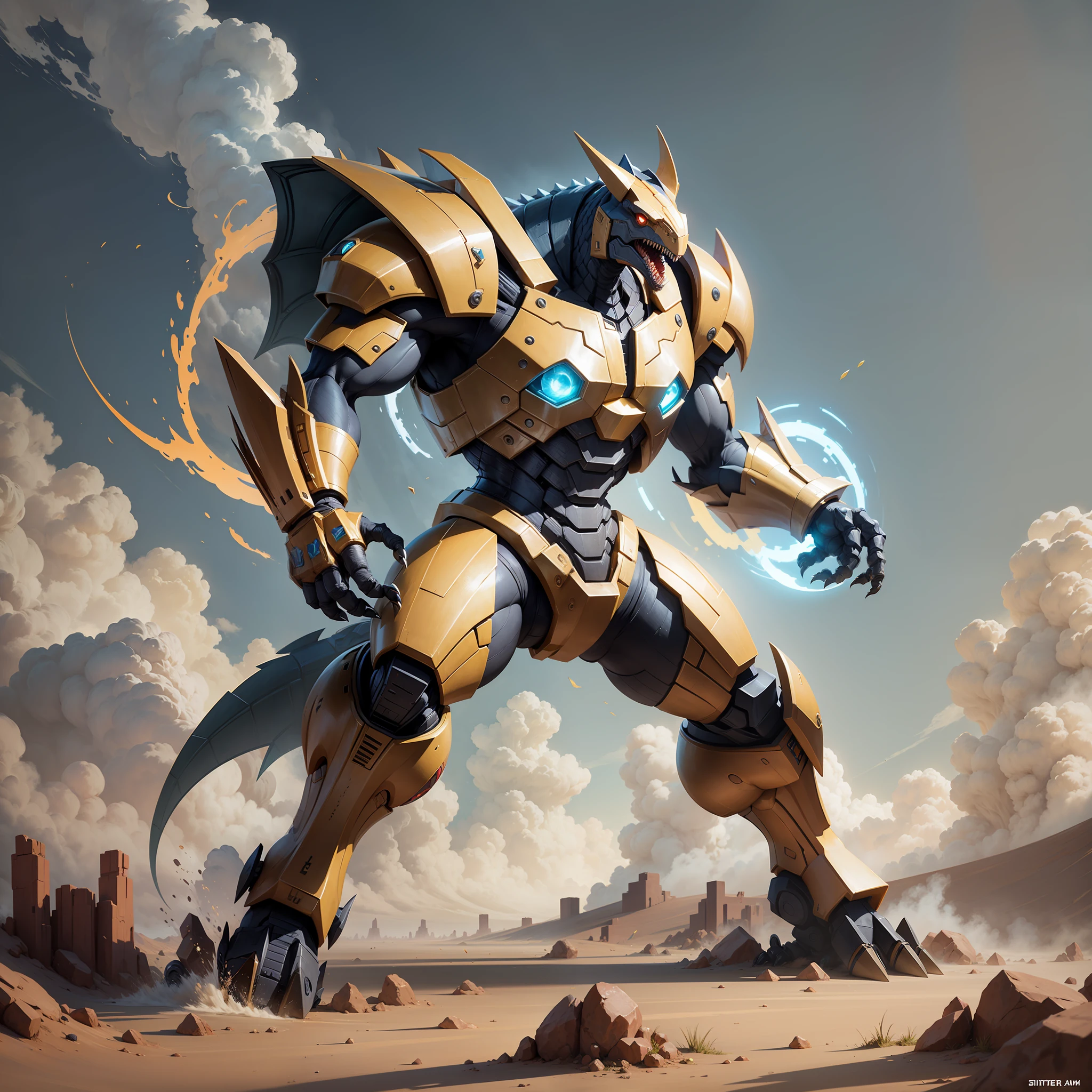 Full-body Dinobot with only two arms, two legs