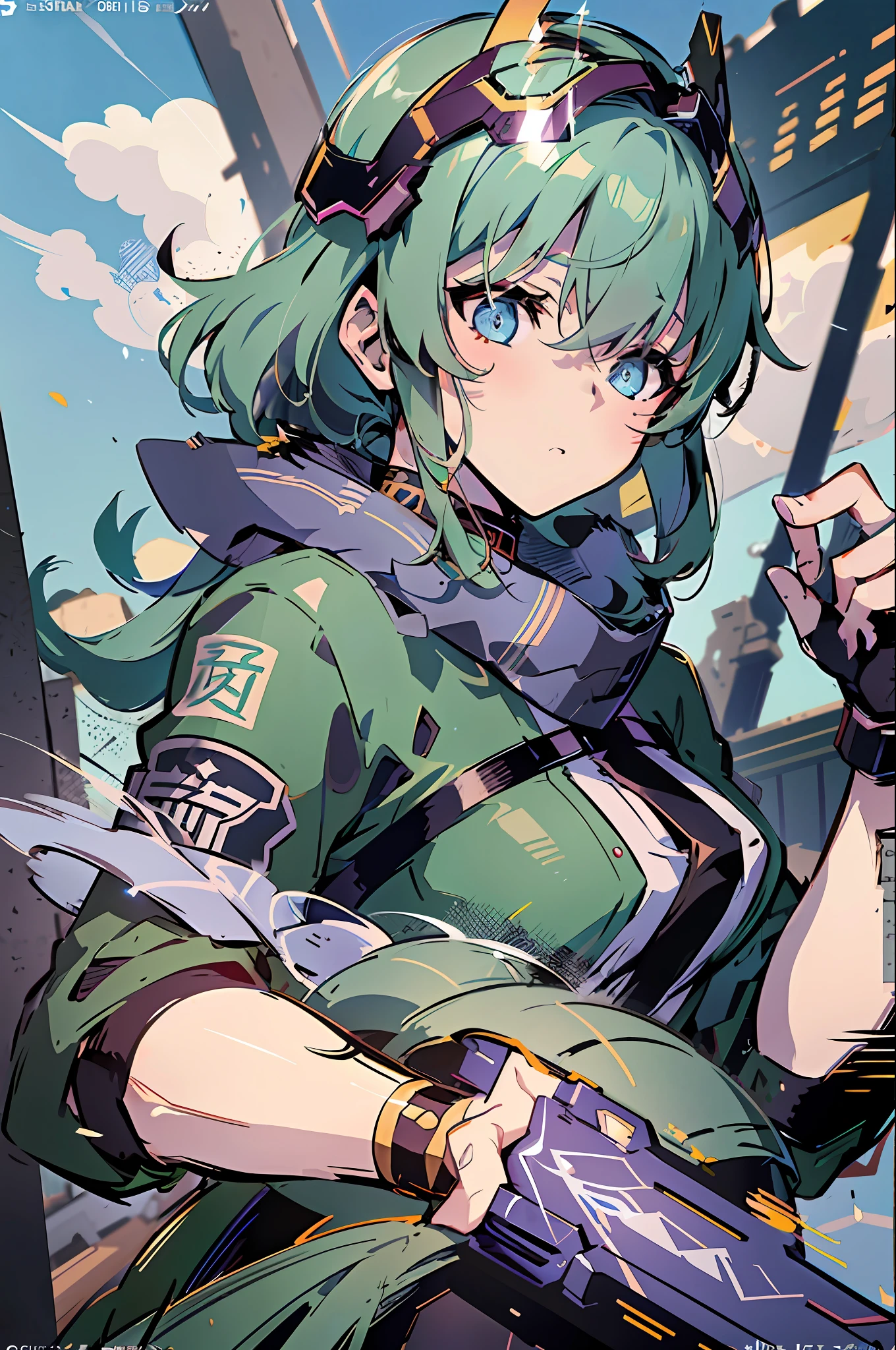 anime girl on motorcycle with sword and helmet on in a field, mechanized valkyrie girl, mechanized soldier girl, kantai collection style, cushart krenz key art feminine, fine details. girls frontline, from girls frontline, badass anime 8 k, female action anime girl, guweiz, anime art vehicle concept art, from the azur lane videogame