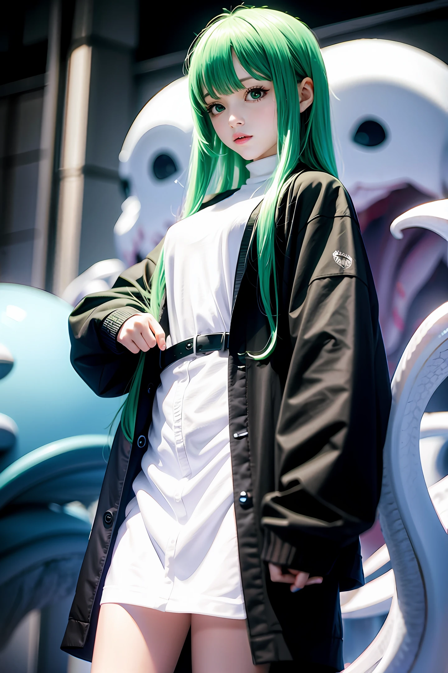 Cthulhu style cybergirl