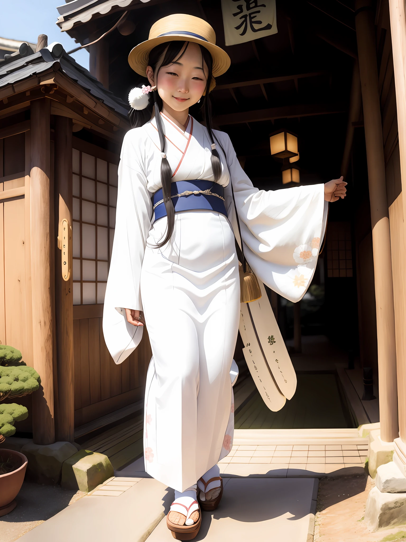 20s Japan Cute Photo Long hair White clothes