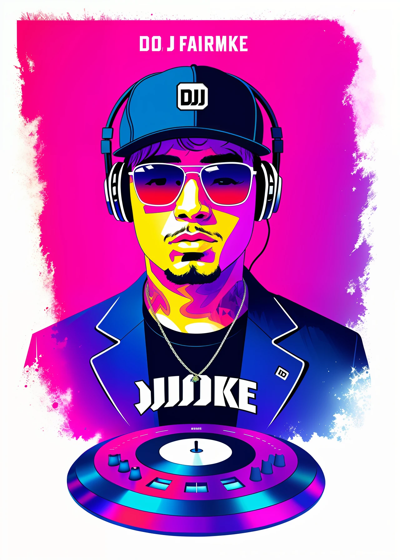 style logo for dj written (DJ Farruko