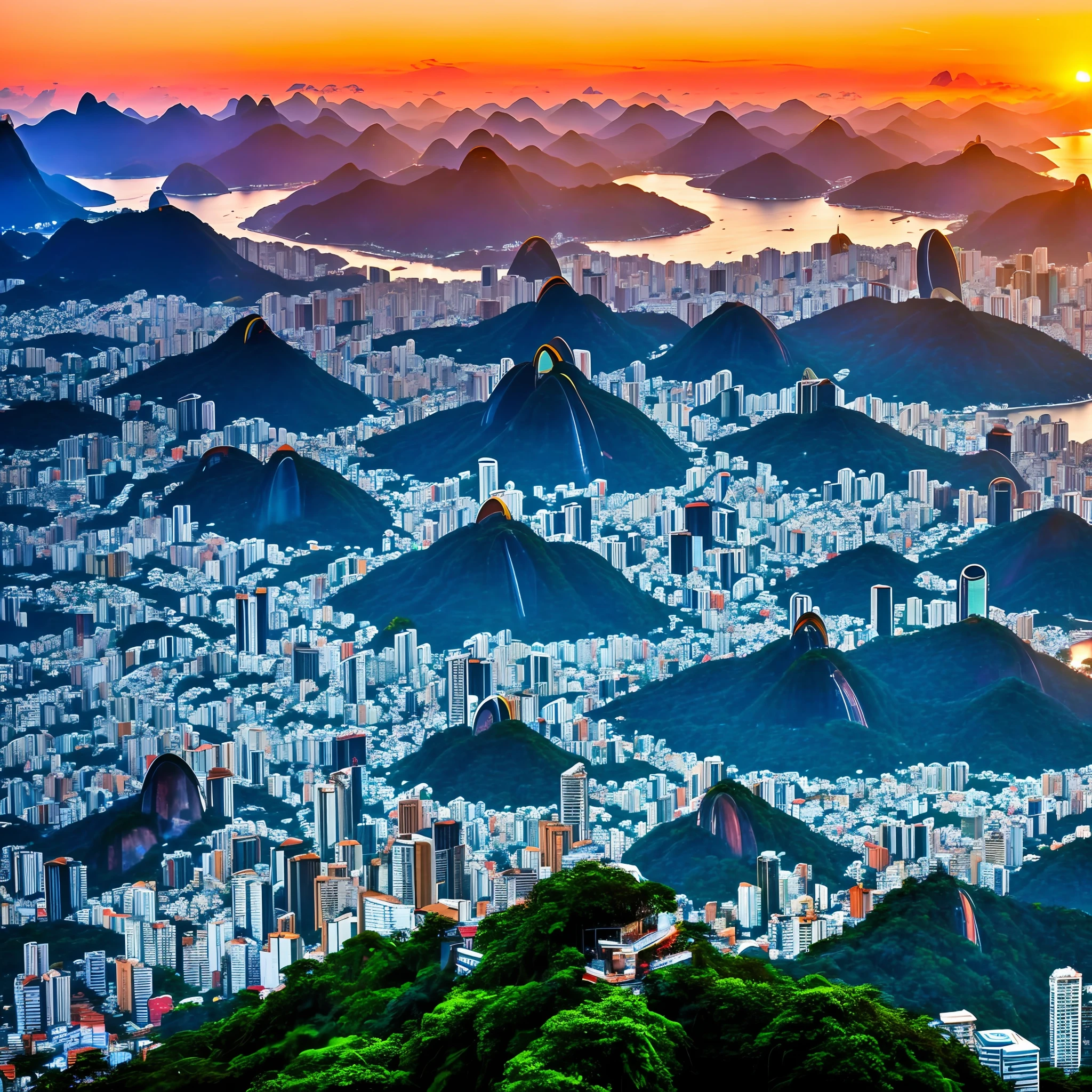 Brazil 8K SUNSET IN RIO DE JANEIRO