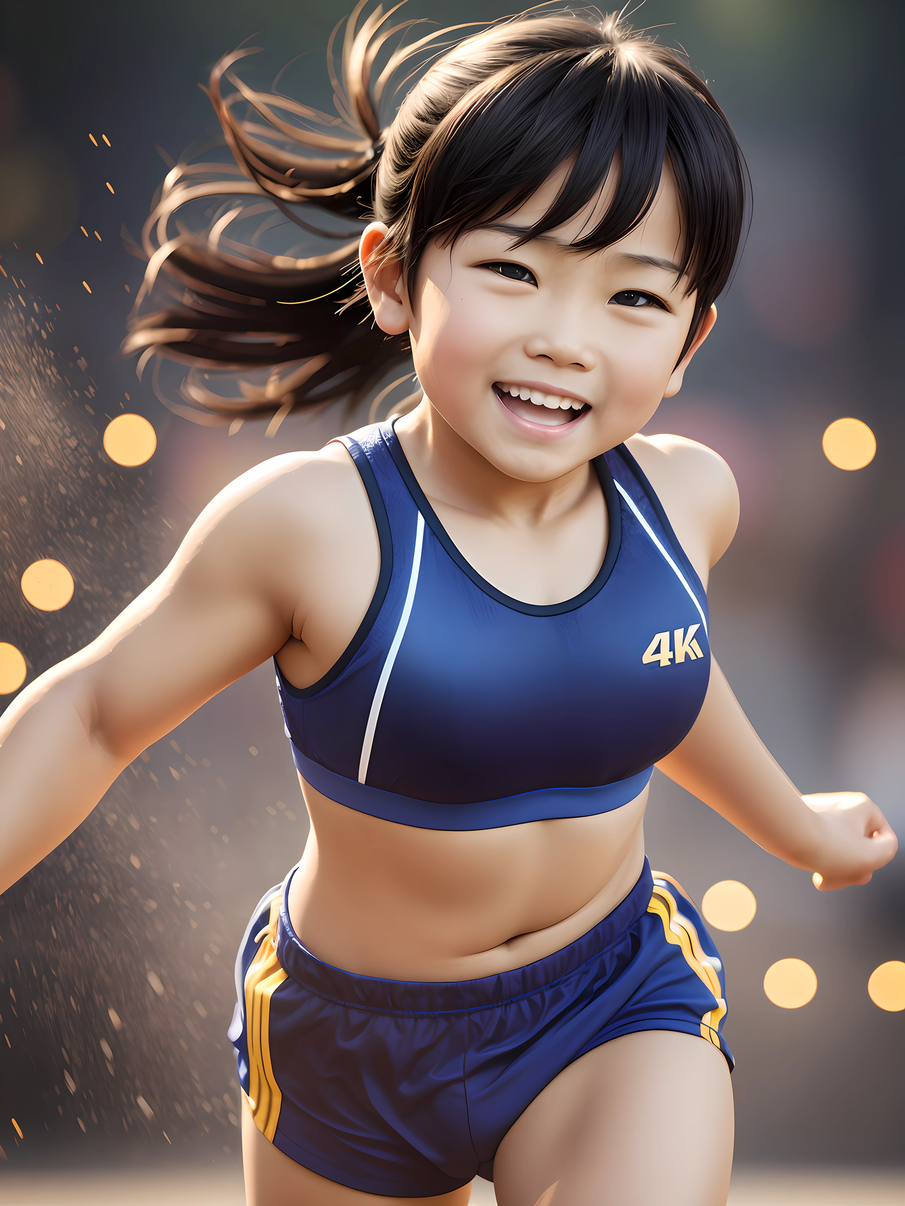 8 asian boy, sportswear, dopamine color matching, running, body fat, cute facial expression, smile, lively, Michelin figure, bbwchan, sporty, sweating, surrealism, surrealism, cinematic lighting, motion blur, ray tracing, uhd, ccurate, anatomically correct, smooth skin, super detail, high detail, high quality, best quality, high resolution, 4K --auto --s2
