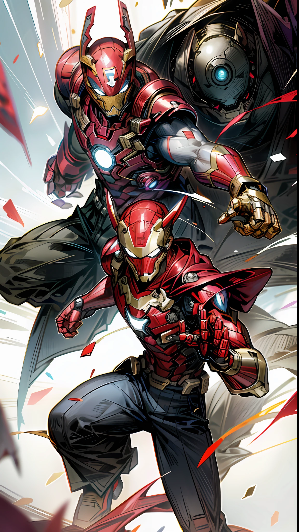 Marvel's: Thanos, Iron Man, Spider-Man, super duels between the two factions