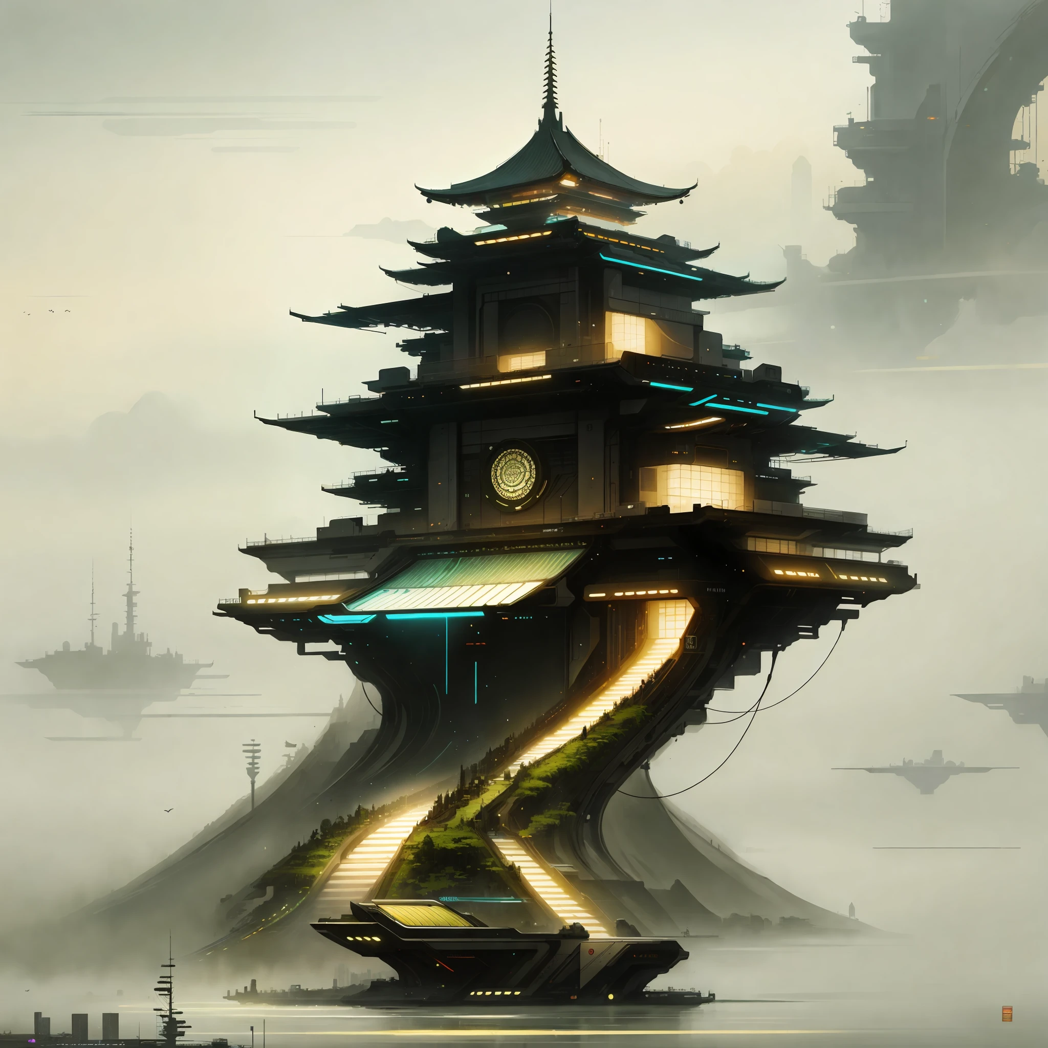 National style, national tide, futurism, cyberpunk, lotus, lotus, swamp, lake, soft tone, high detail, detail enhancement, blur removal, best quality, ultra high res, masterpiece, best quality, high detial, realistic