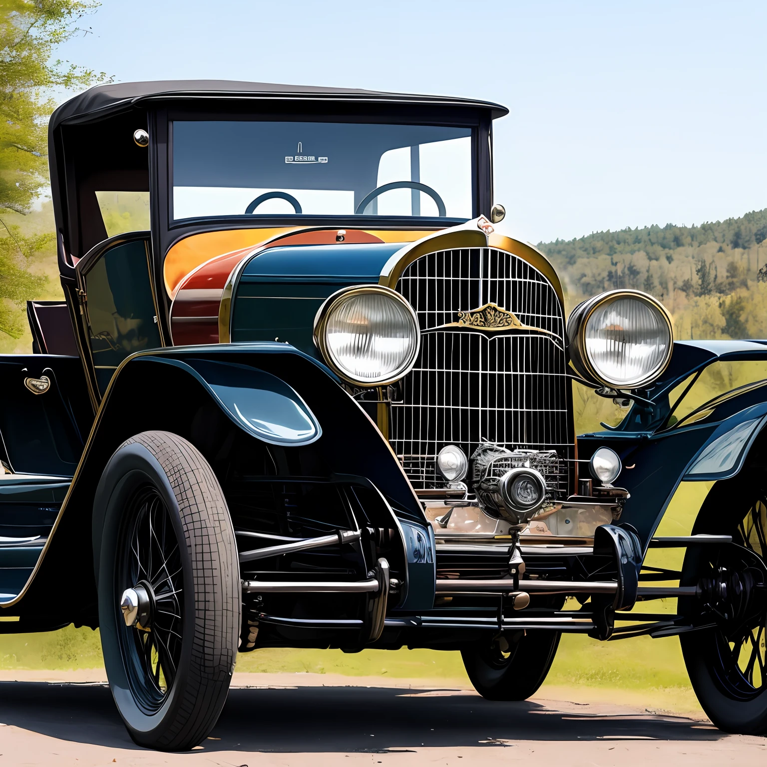 Semematographic sena antique car