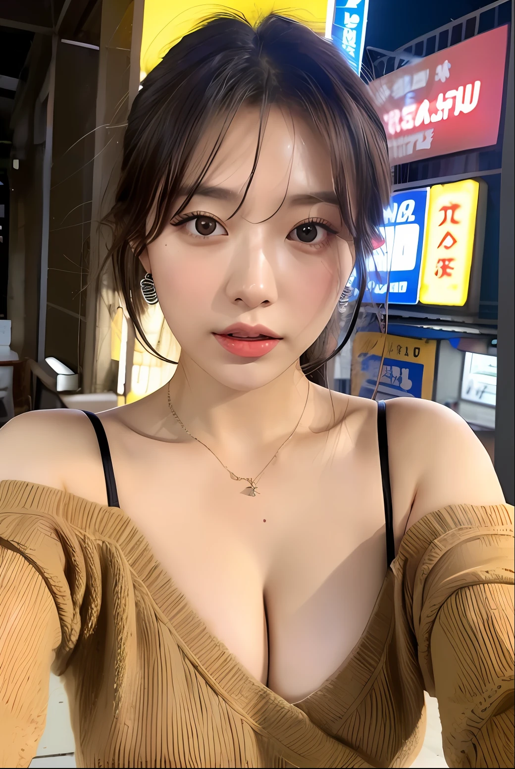 a close up of a woman with a very big breast posing for a picture, korean girl, gorgeous young korean woman, beautiful south korean woman, beautiful young korean woman, beautiful asian girl, asian girl, young cute wan asian face, korean woman, young adorable korean face, girl cute-fine-face, beautiful japanese girls face, wan adorable korean face, ulzzang