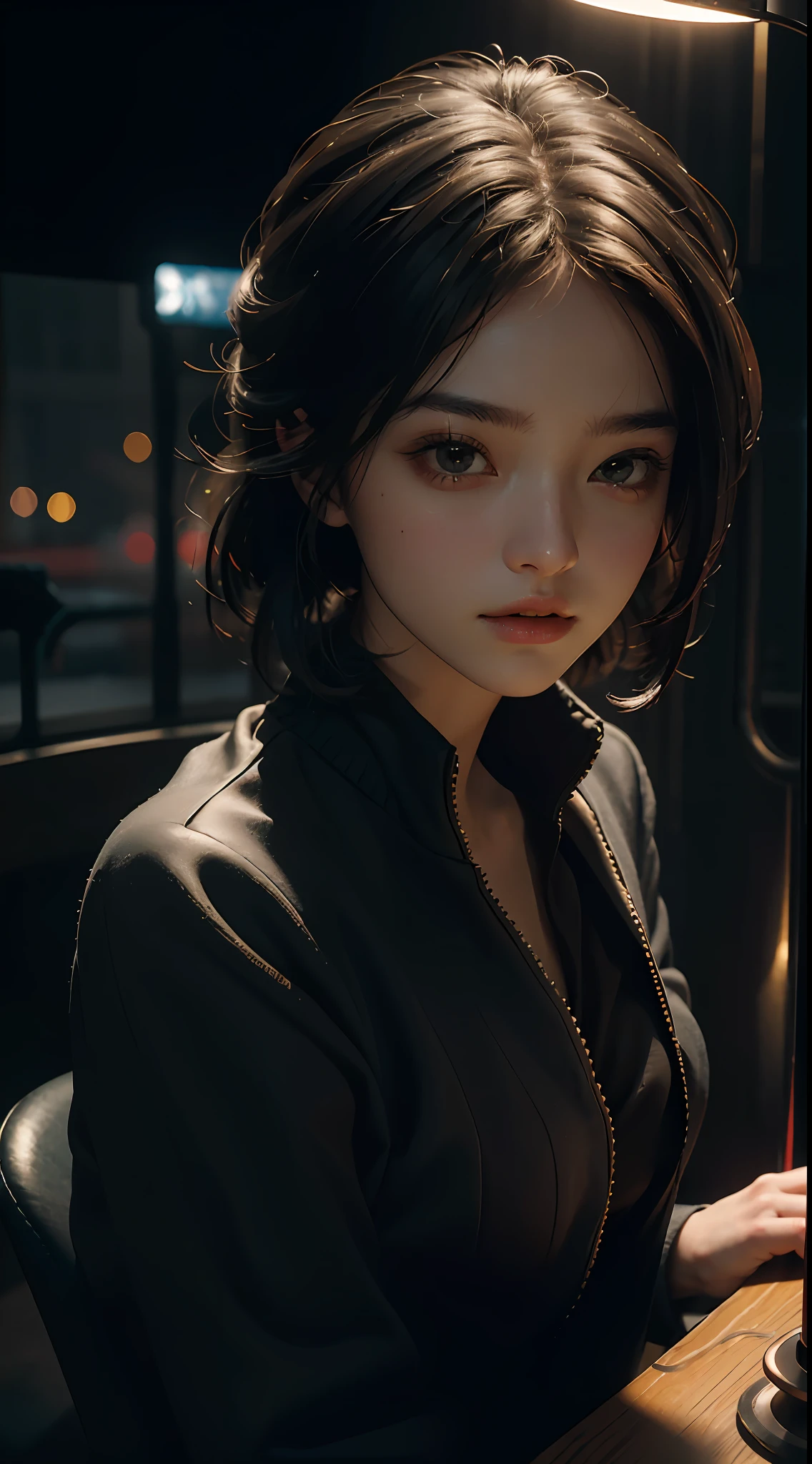 The best quality masterpiece, ultra-high resolution (realism: 1.4) original photo with 1girl as the main theme and cinematic lighting for perfect graphics