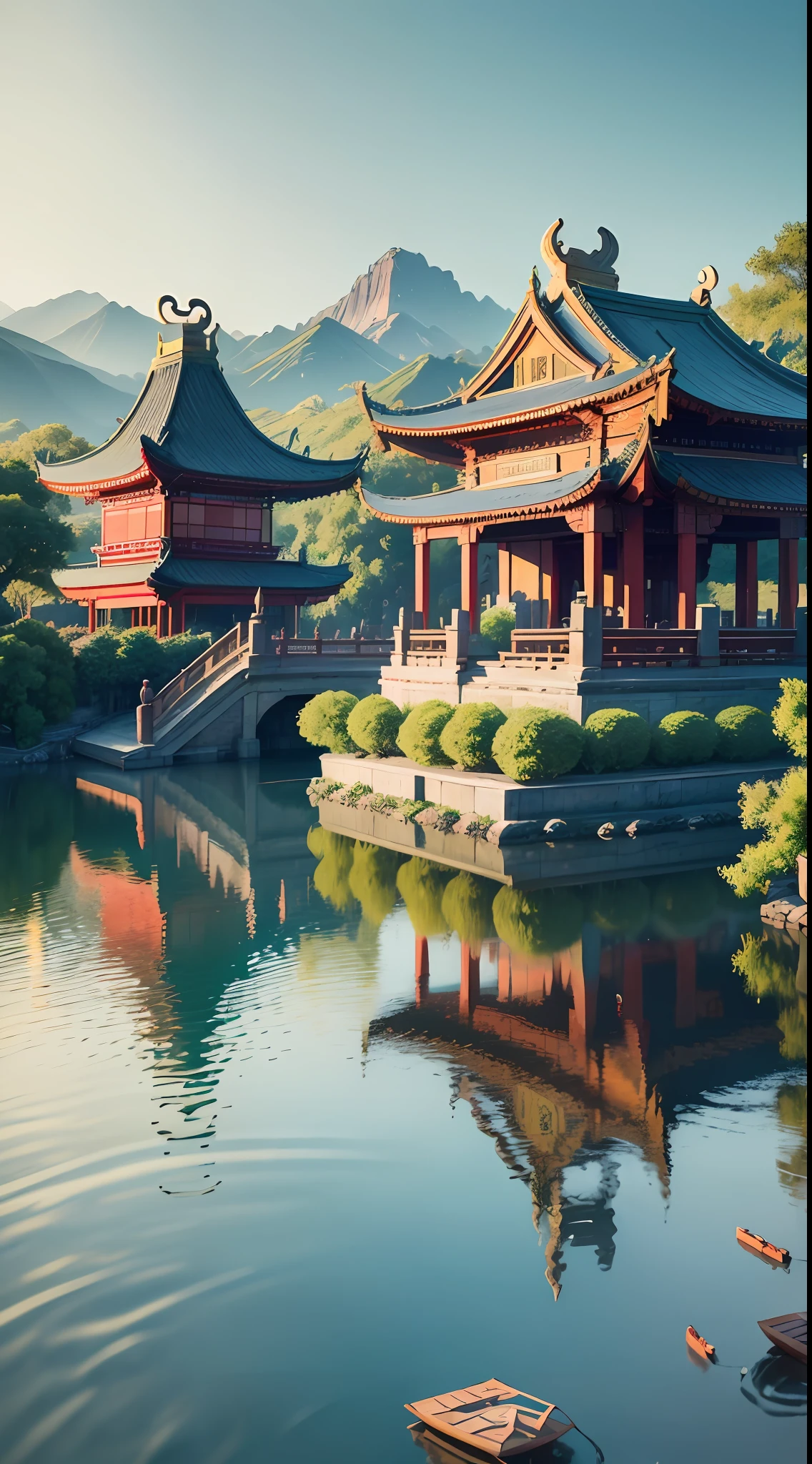 "Magnificent dragon boats, delicious Dragon Boat dumplings, and exquisite pavilions and pavilions with the interest of landscape paintings, the three-dimensional sense and perspective of the picture are doubled, perfectly presenting the rich three-dimensional sense of shadow highlights, and enjoying the visual feast of the best picture quality of high-definition UHD."