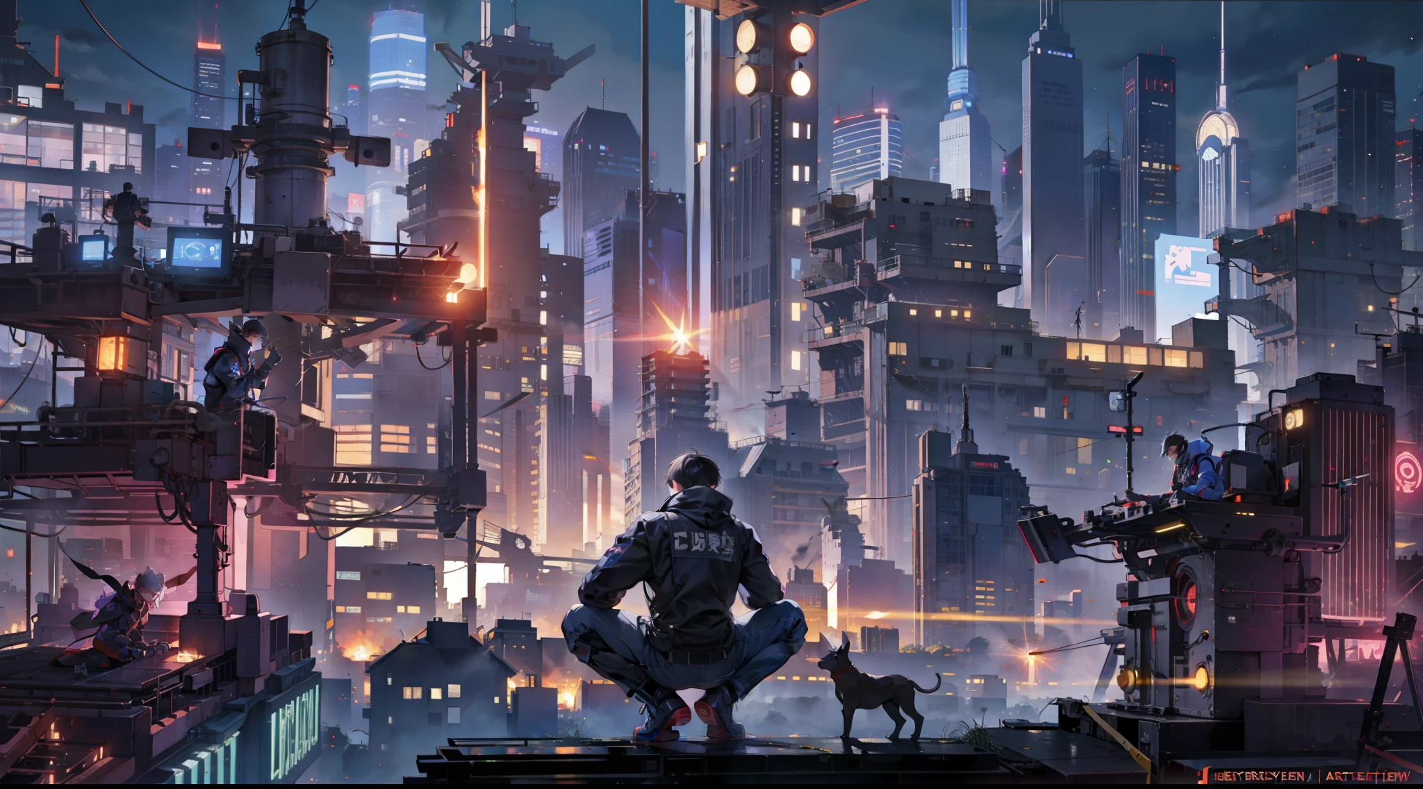 Cyber Shenzhen Overtime workers mechanized