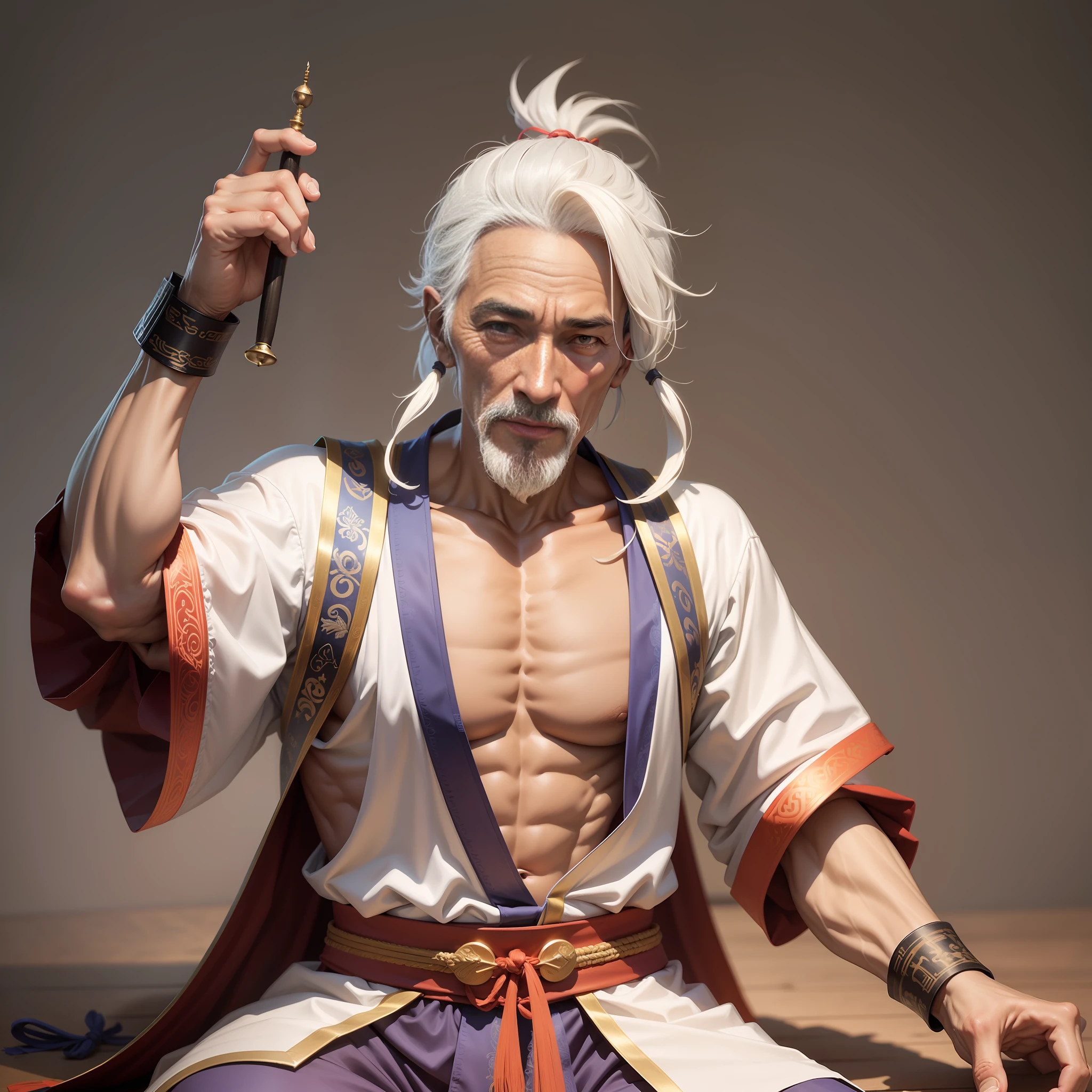 Old Taoist male, 40-60 years old --auto --s2