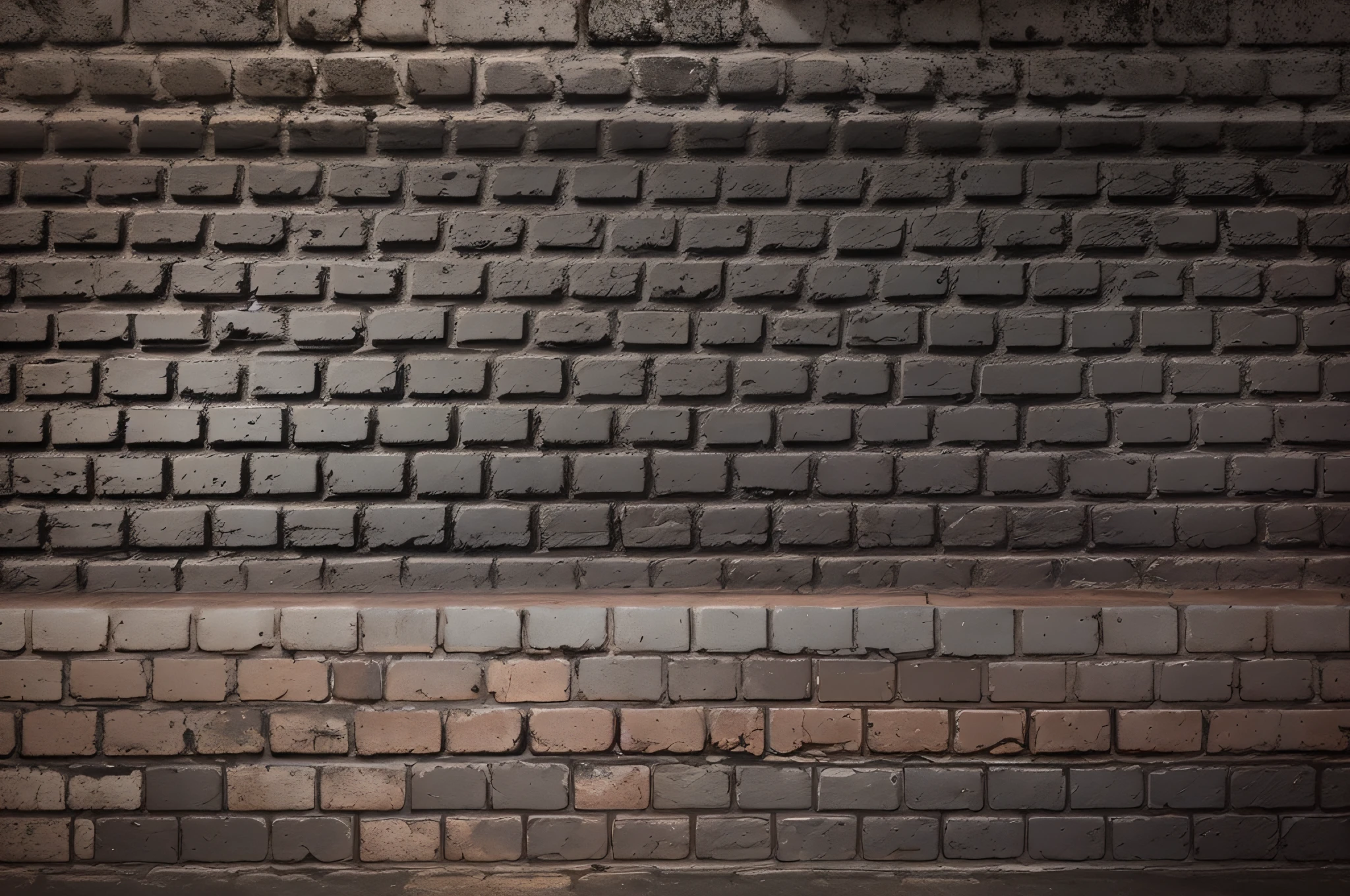Texture of a black painted brick wall as a background --auto --s2