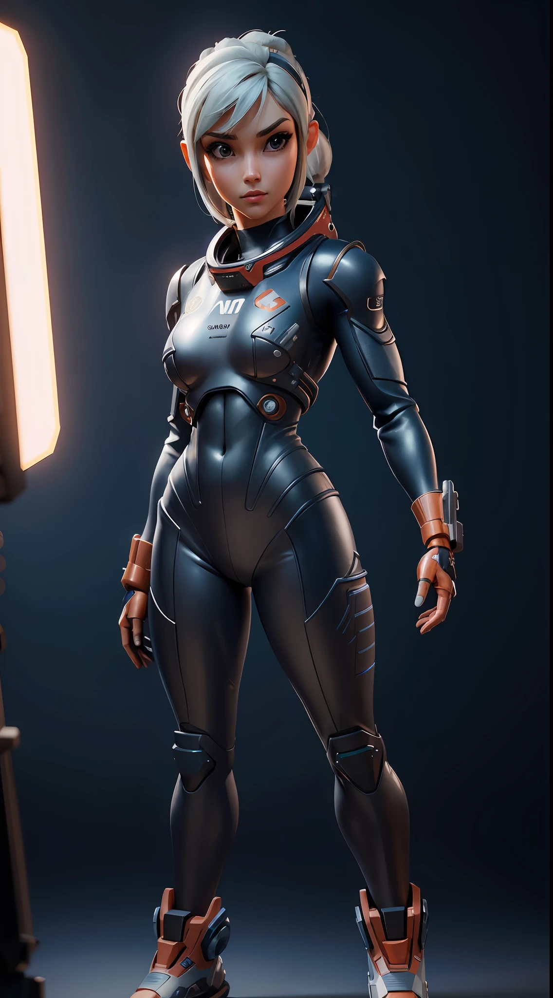 Sexy female astronaut, full body, muscle body, Pixar, high detail, backlighting, ray tracing, depth of field, close-up, bokeh, Canon, UHD, high details, anatomically correct, super detail, 8k, best quality