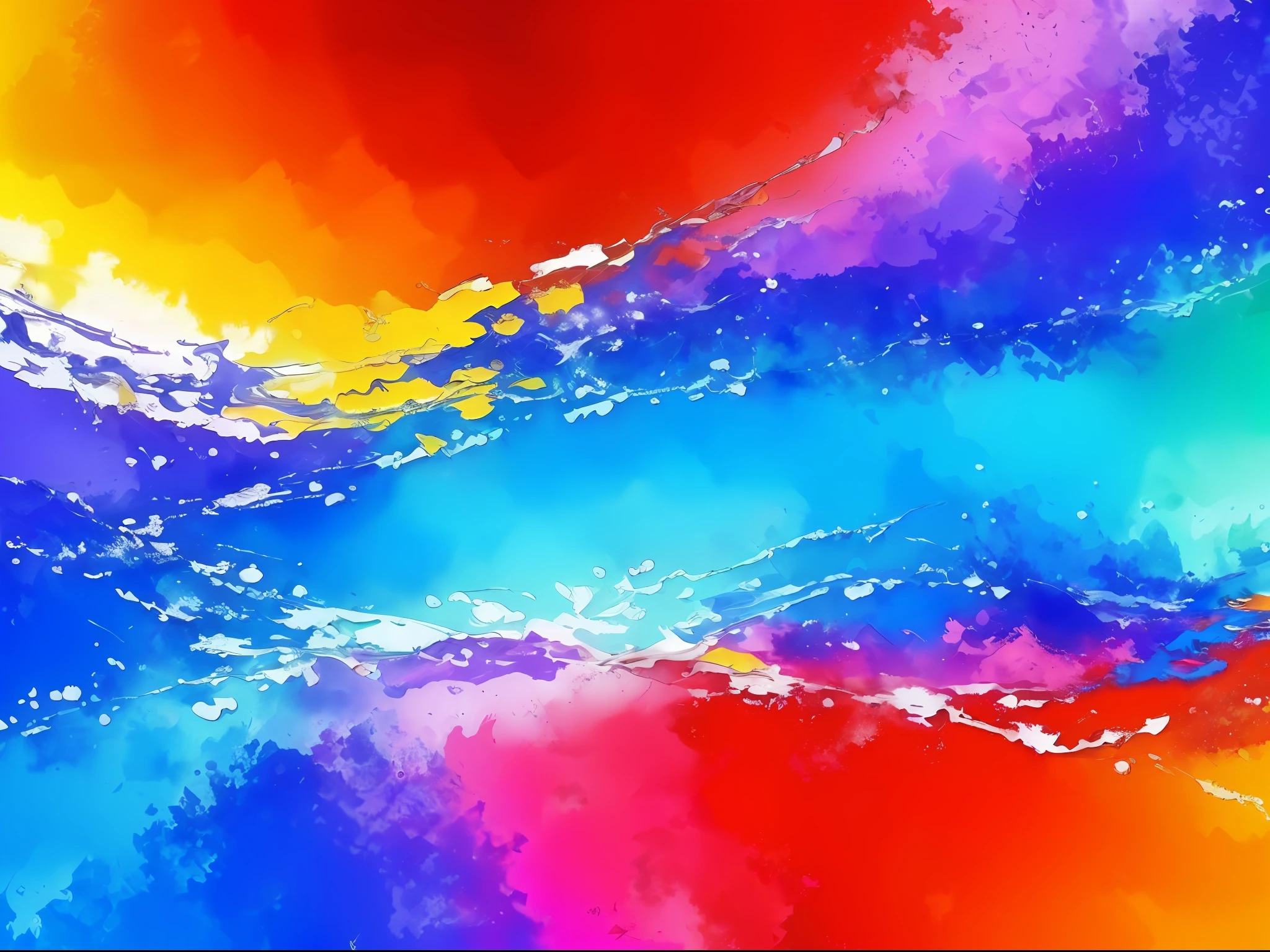 (Best quality, 8k, Masterpiece :1.3, wallpaper:1.3), abstract, water color painting, messy lines, brush stroke, colorful