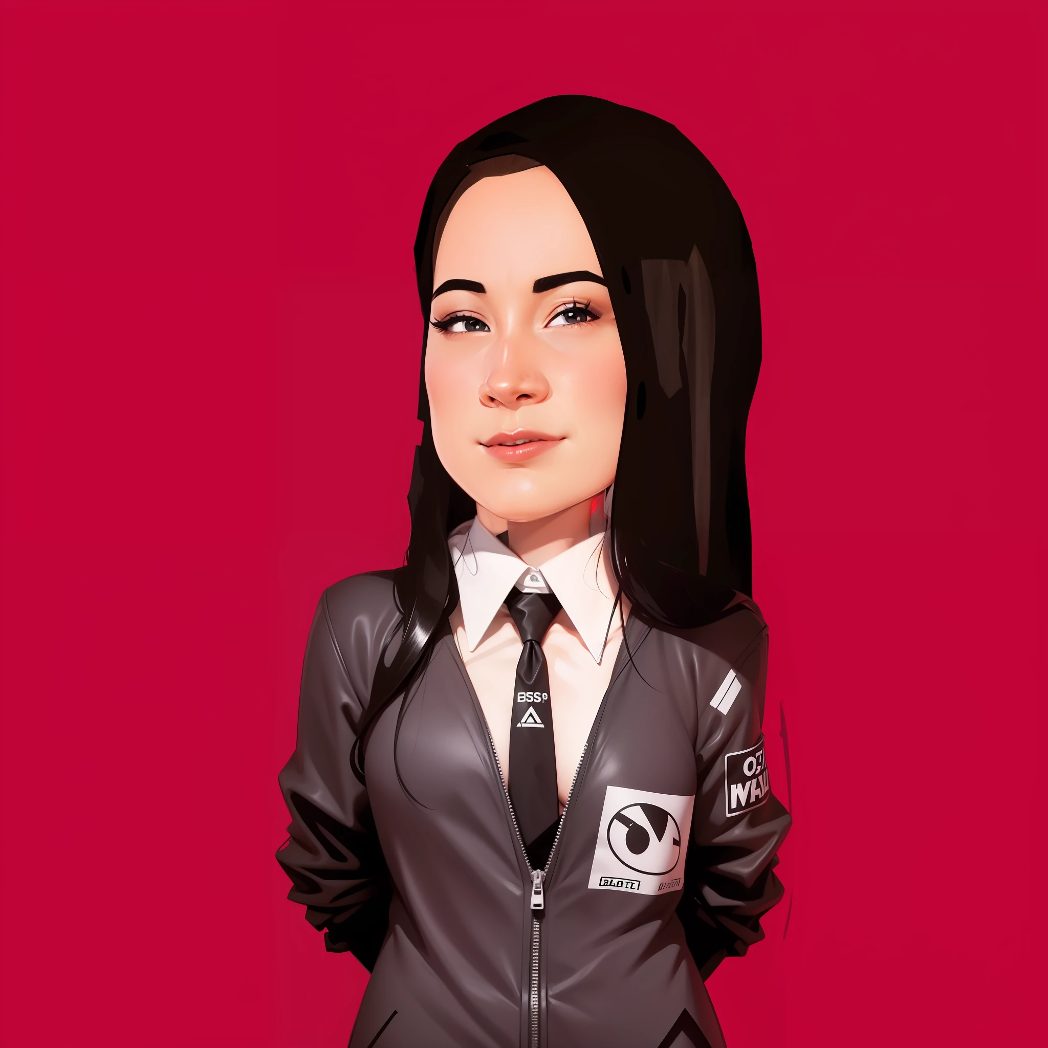 Black Ethyl Cartoon Social Suit