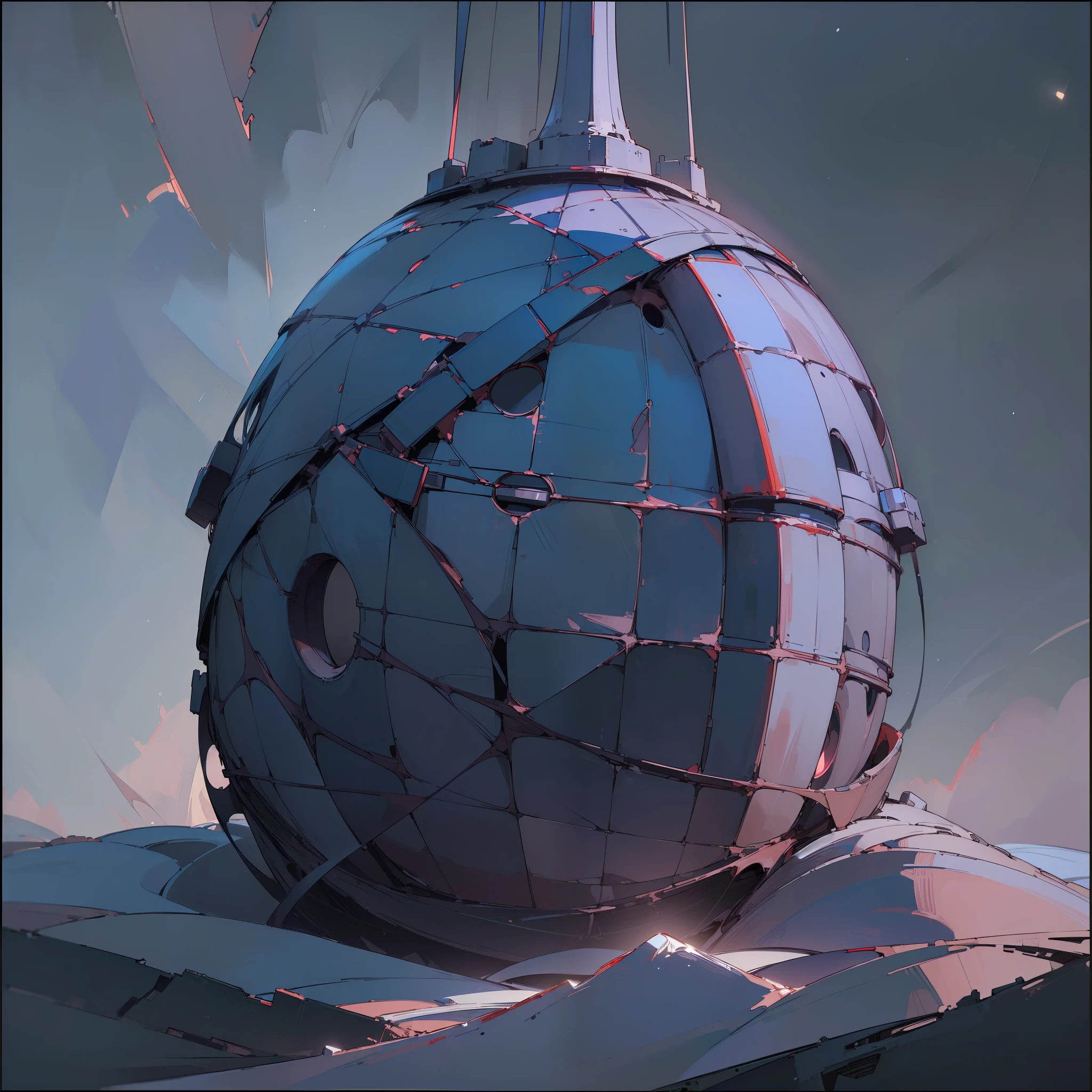 (((8k, RAW photo, best quality, masterpiece:1.4))), ultra high res, ultra-detailed, illustration, close-up, astonaut, environment only, lab, spacecraft, made by stone, night, starry sky, building, future, imagining, outdoors, background only