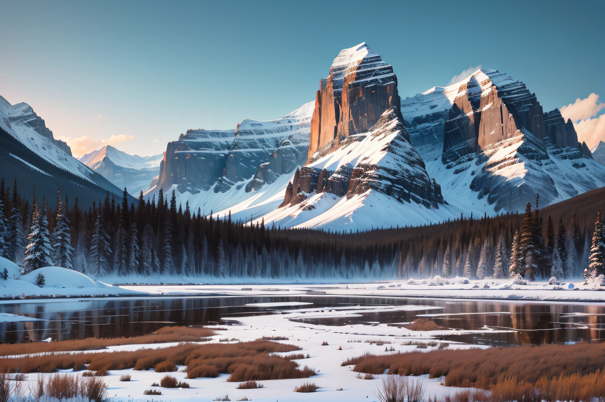 Three Sisters Mountains, Canmore, Alberta --auto --s2