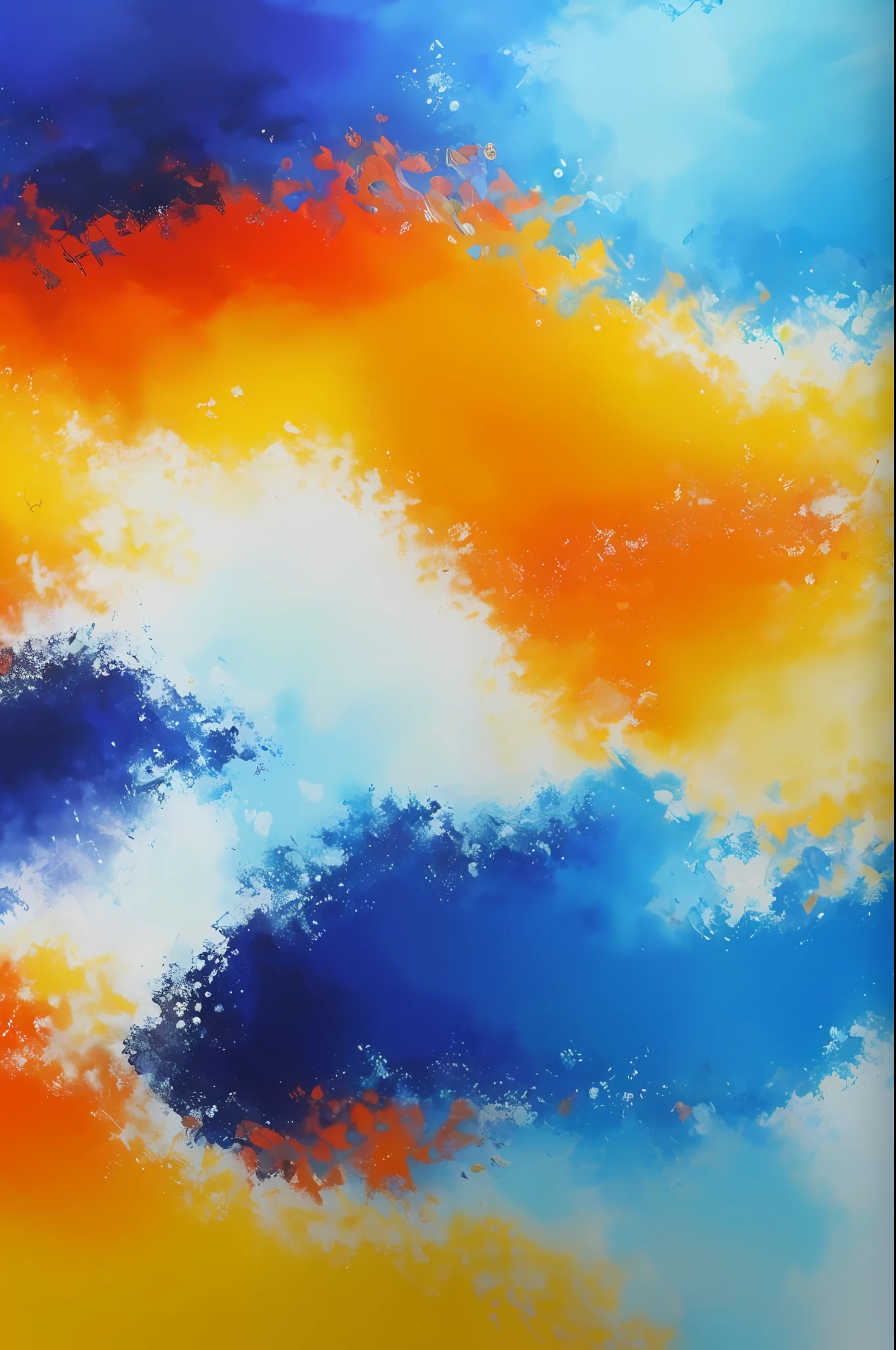 (Best quality, 8k, Masterpiece :1.3, wallpaper:1.3), abstract, oil painting, shape, geometrical, brush stroke, pale color
