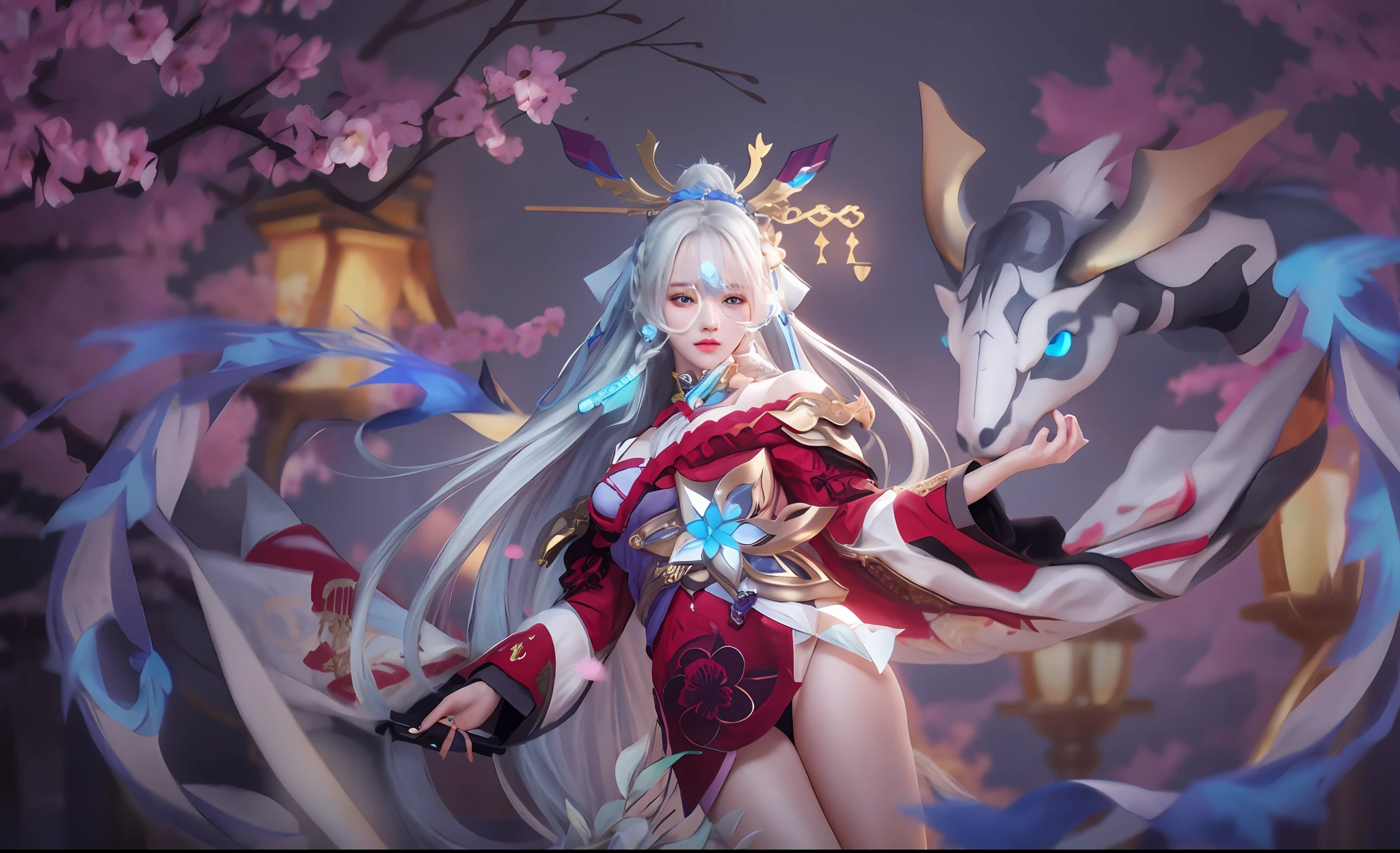 An Idol k-pop girl, cute girl, sexy girl, white braid hair, intricate face details, detailed face, golden ratio face, big breast, big butt, big hip, big thighs, full body, 64K, UHD, HDR, high quality, high detailed, hyper detailed, extremely detailed, photo realistic, ultra realistic, art photo, clarify the details, detailed parts body, intricate artwork masterpiece, trending on artstation