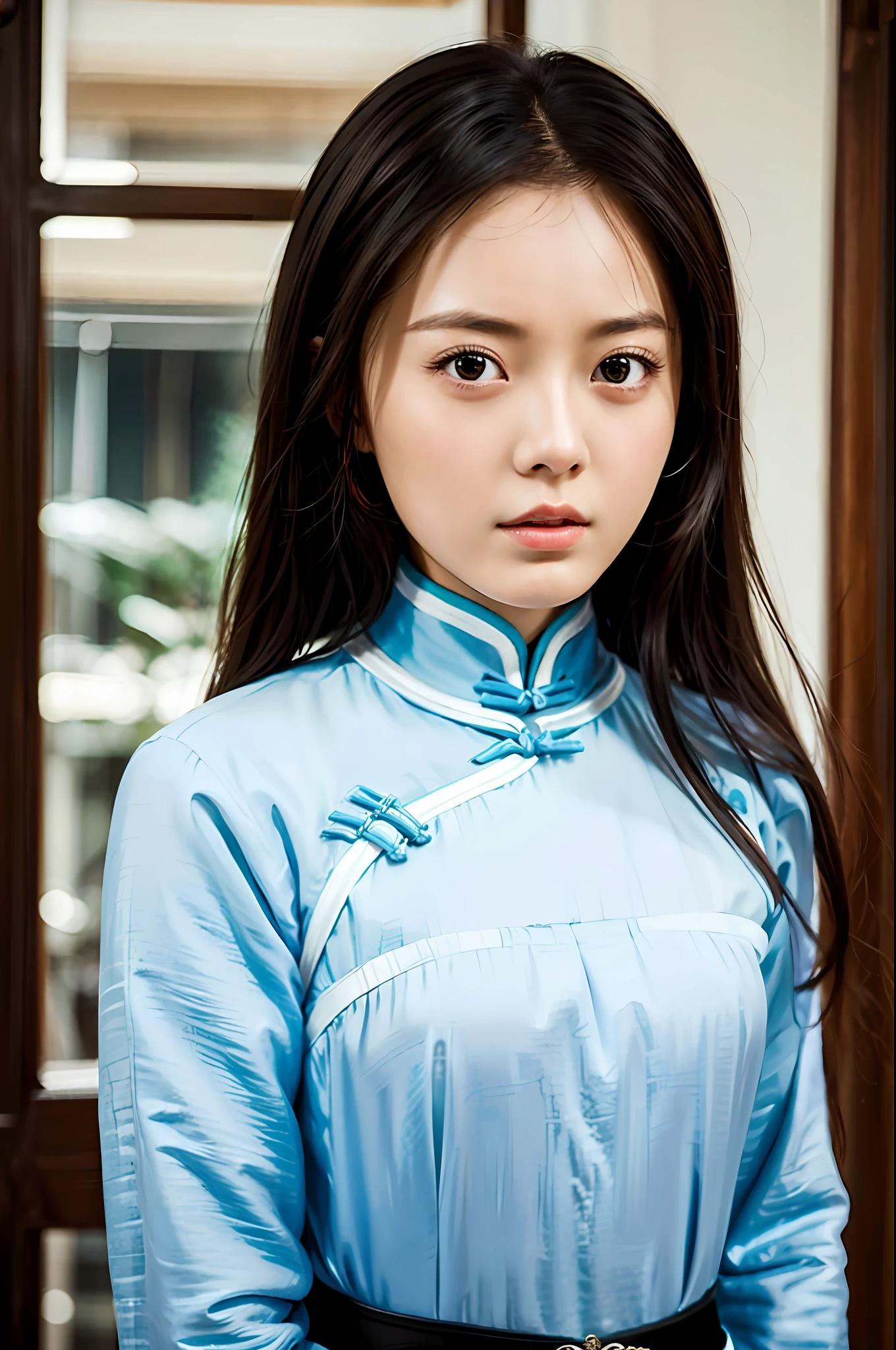 best quality, masterpiece, highres, wuxia 1girl, china dress, super Beautiful face, super beautiful eye, super beautiful hair