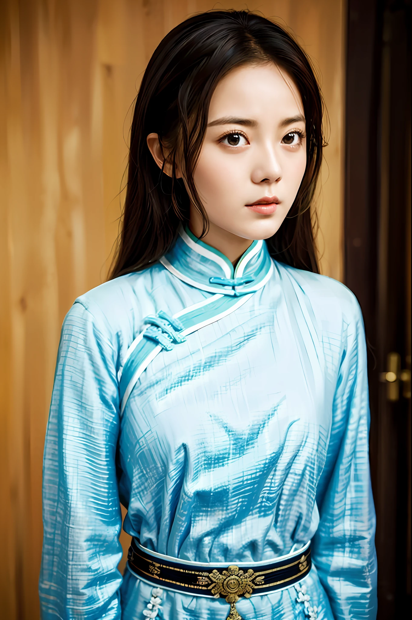 best quality, masterpiece, highres, wuxia 1girl, china dress, super Beautiful face, super beautiful eye, super beautiful hair