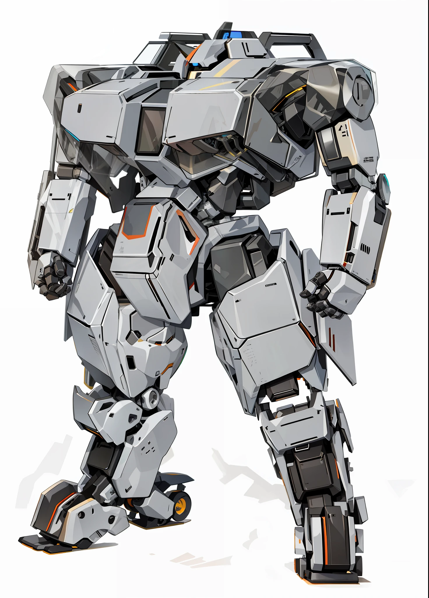 Drawing of a robot with a gun on its back, clear lines, color sketches, mecha inspiration, full body mecha, mecha body, #机甲, humanoid mecha, mecha set, full body mecha set, mecha set, mecha human, mecha robot, mecha art, cool mecha style, mecha, giant humanoid mecha