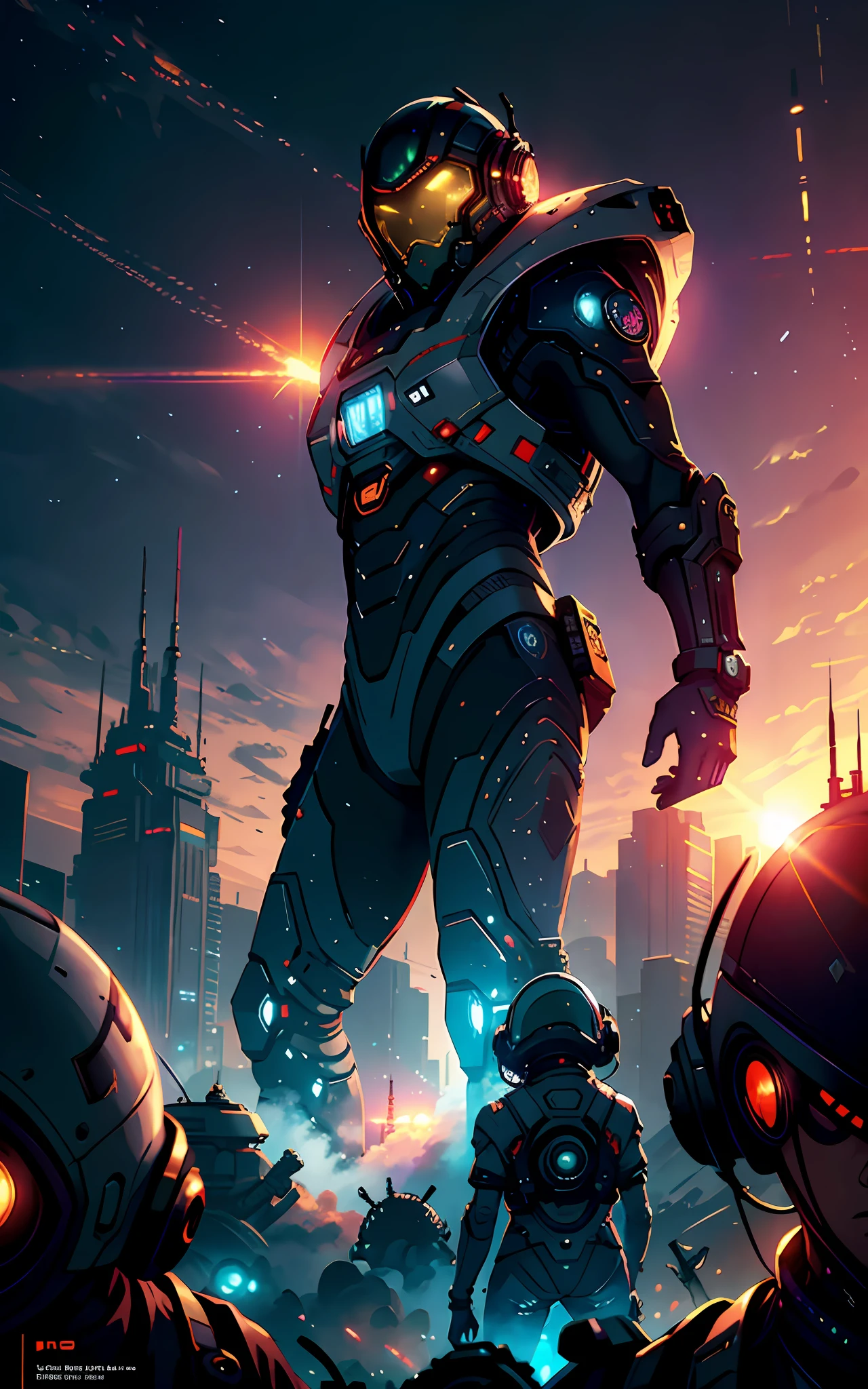 astronauts partying and dancing with aliens on a big platform at sunset in a cyberpunk planet, ufos in the sky, highly detailed, epic, sci-fi, ornate, by eugene von guerard, ivan shishkin, dramatic lighting, concept art, trending on artstation, 8k Style: Photographic