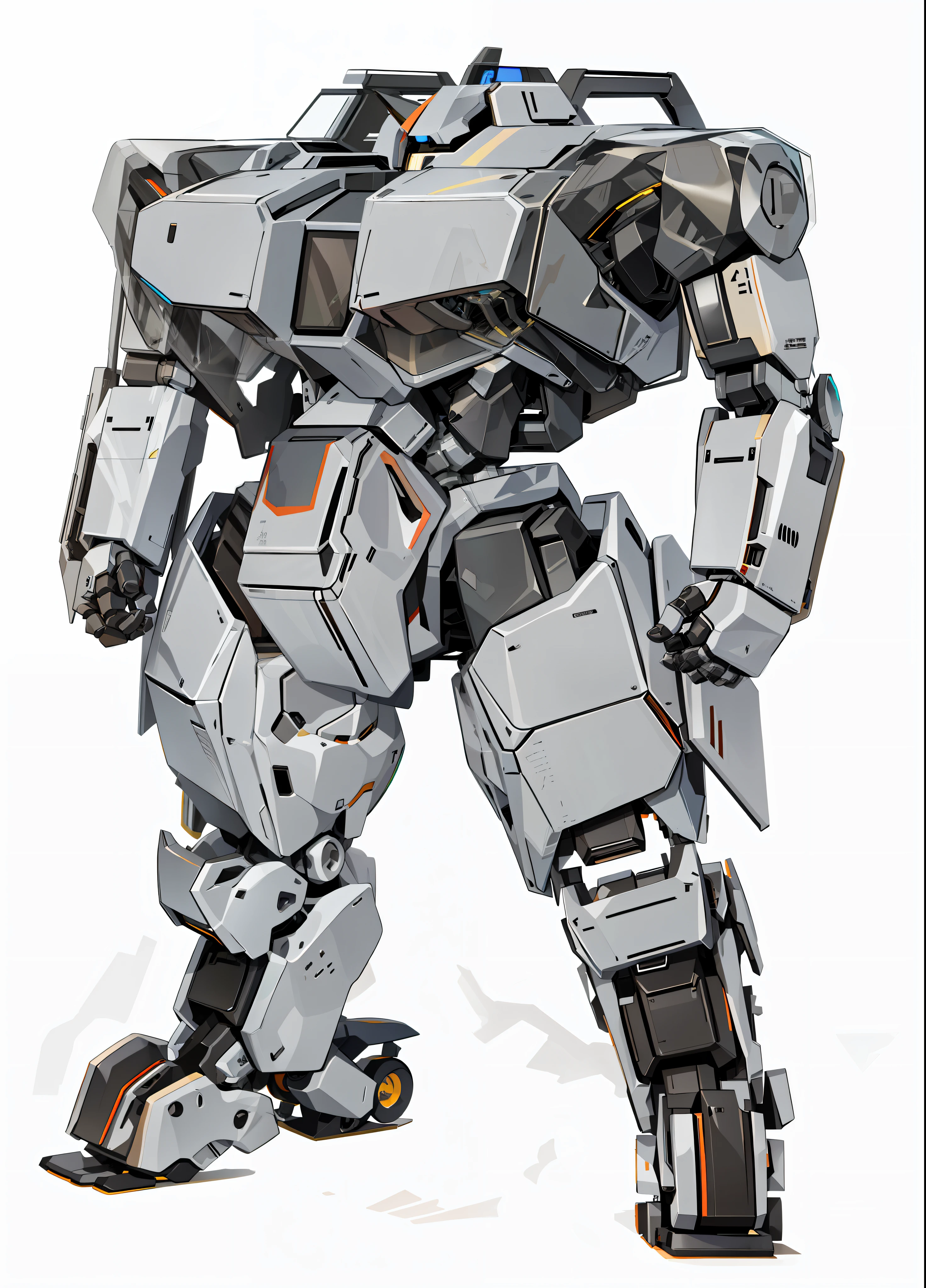 Drawing of a robot with a gun on its back, clear lines, color sketches, mecha inspiration, full body mecha, mecha body, #机甲, humanoid mecha, mecha set, full body mecha set, mecha set, mecha human, mecha robot, mecha art, cool mecha style, mecha, giant humanoid mecha