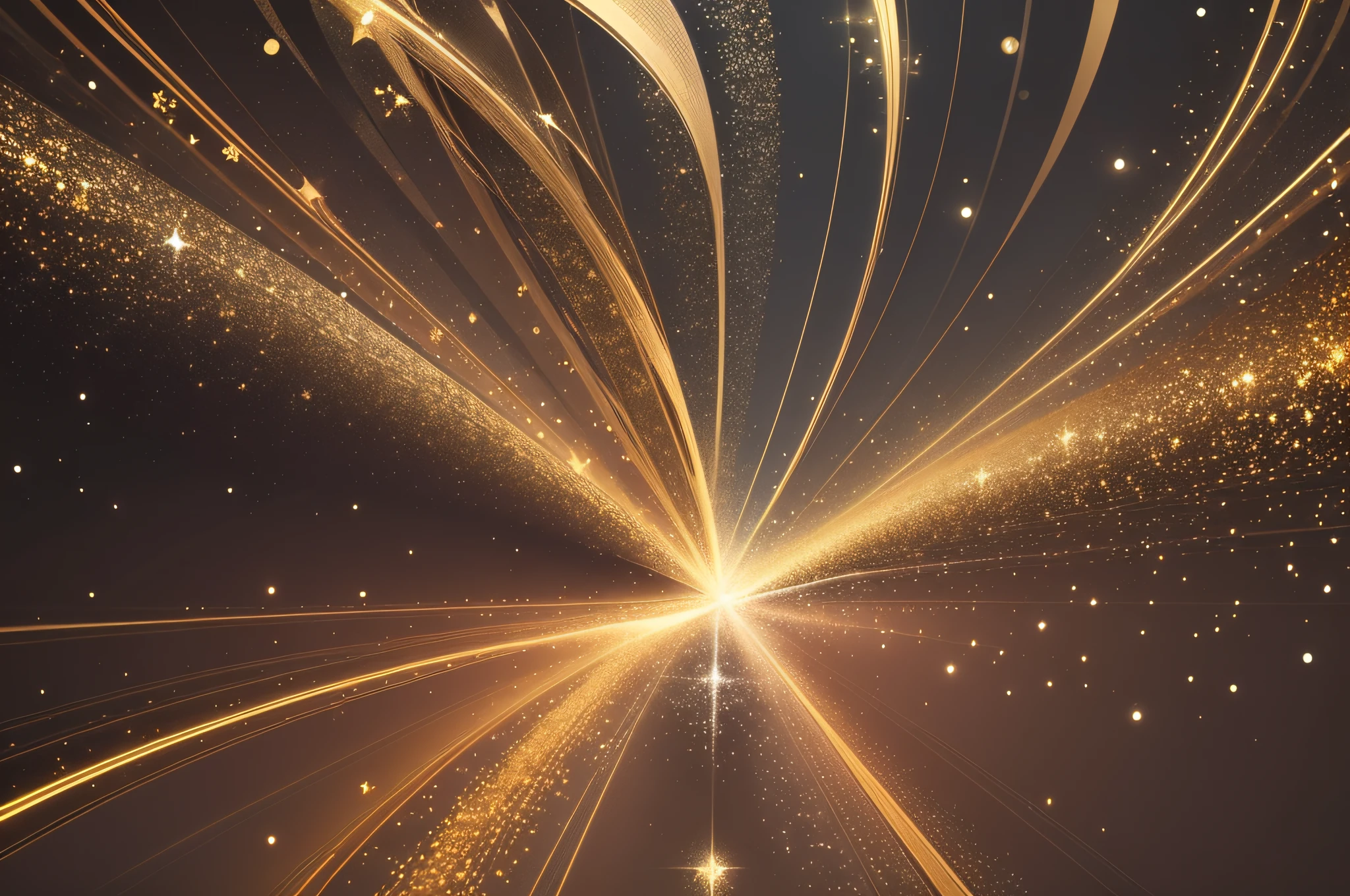 background of abstract glitter lights. gold and black. de focused. banner --auto --s2