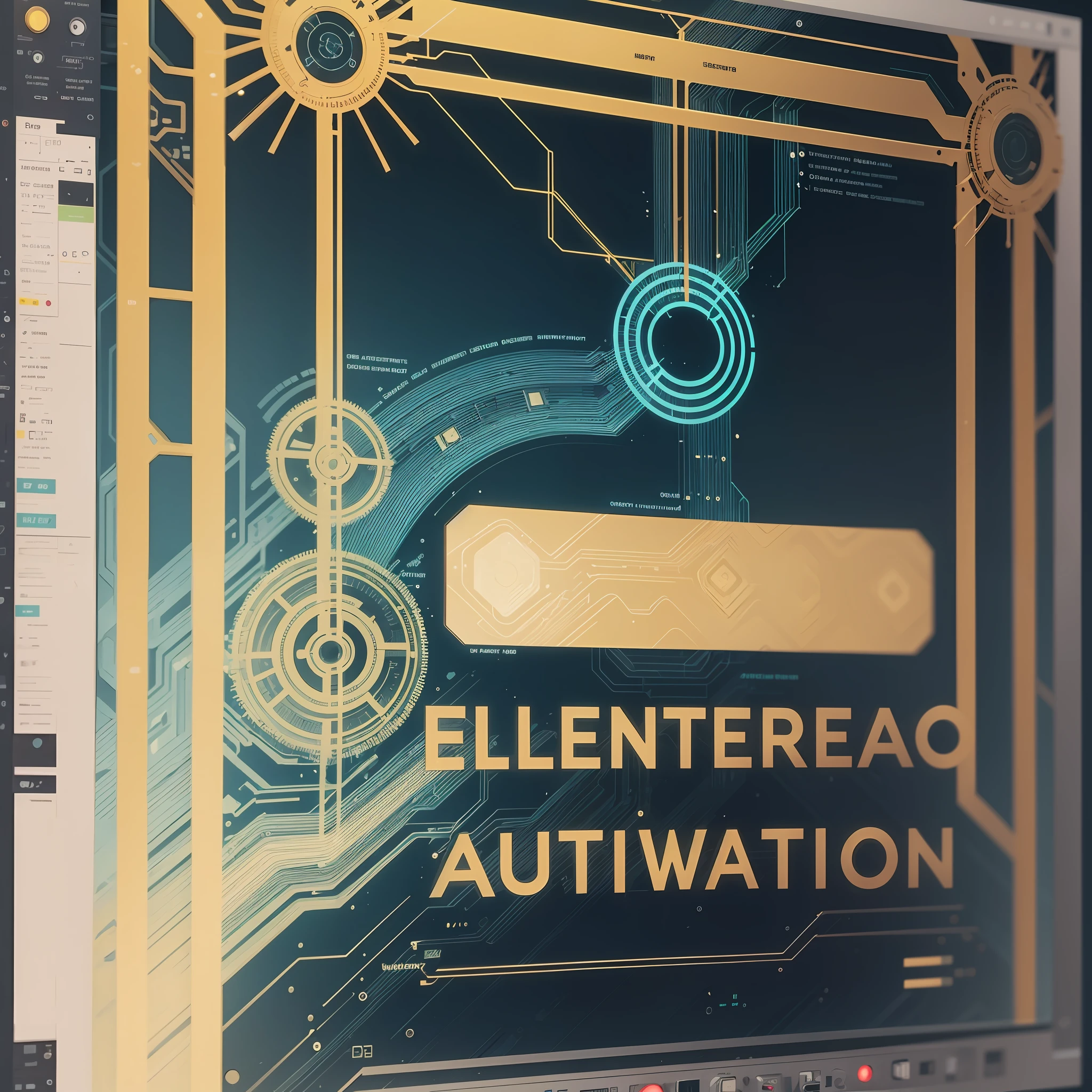 Create background for technical electronic automation tutorials and e-books. --auto --s2